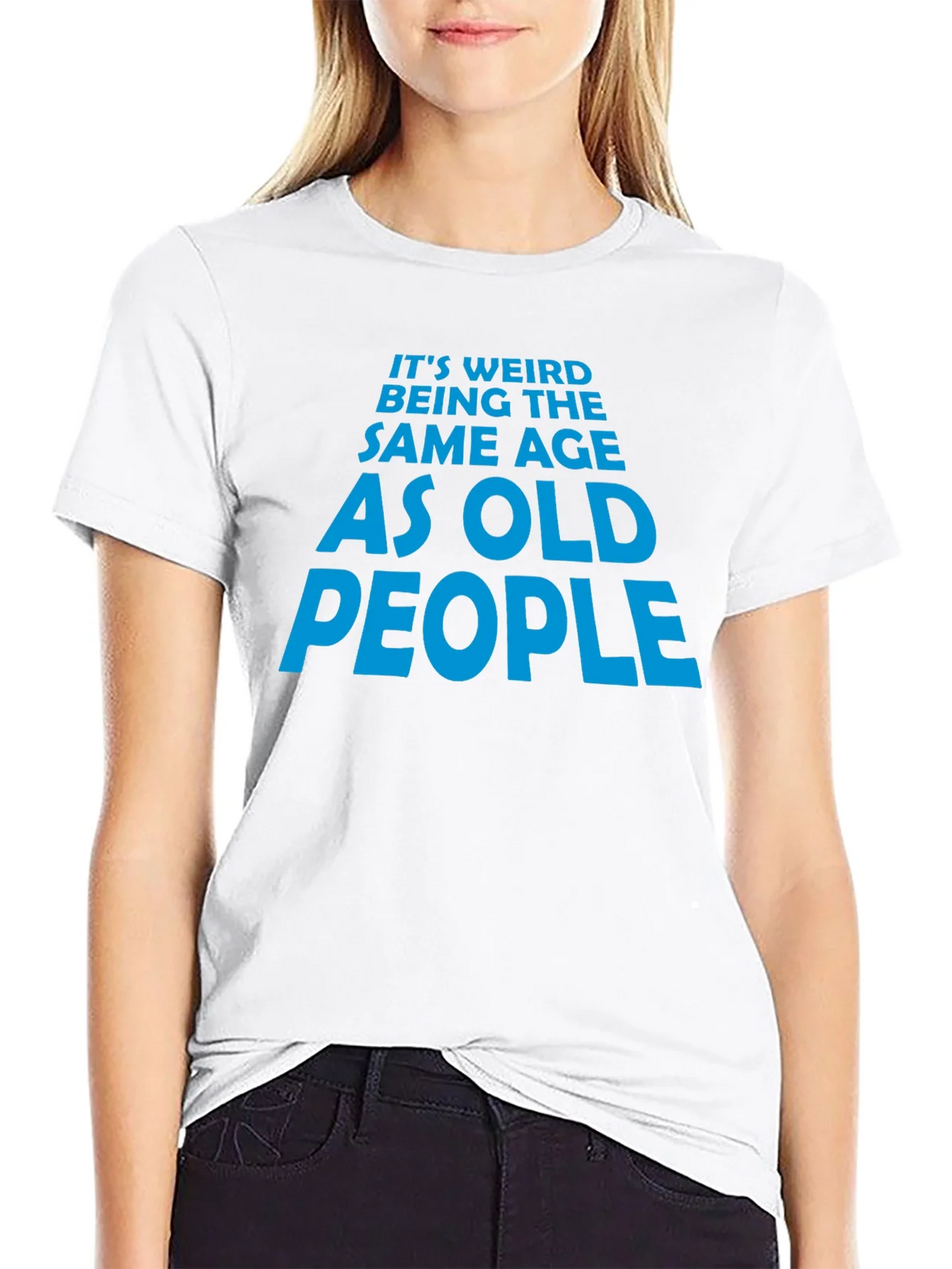 Funny Old People Graphic Tee - Black Cotton T-Shirt product image 8