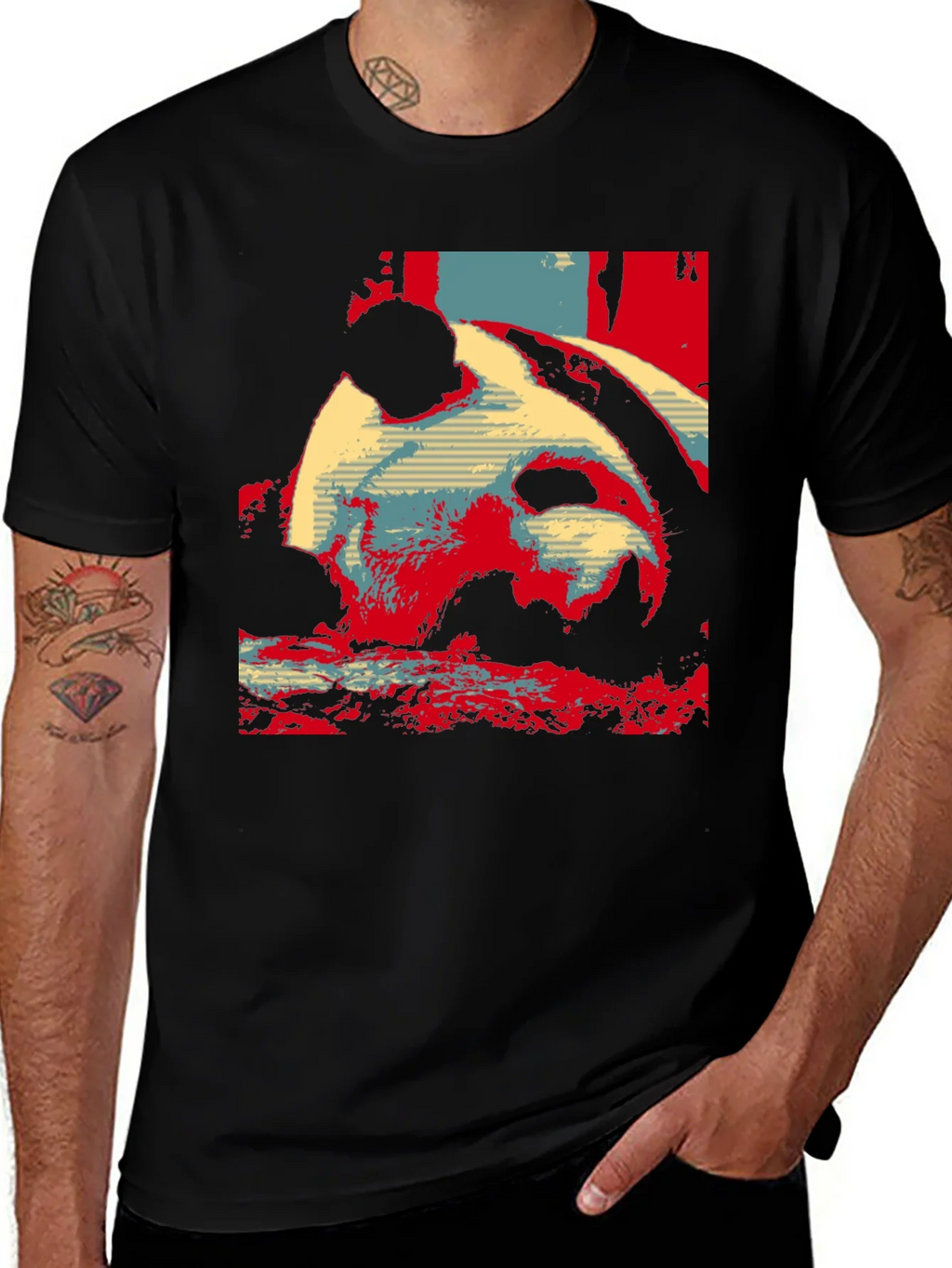 Panda Graphic Print T-Shirt product image 1