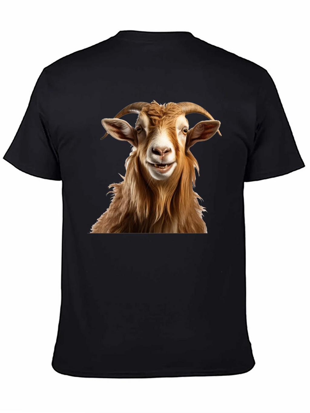 Smiling Goat Graphic Tee - Funny Animal Print product image 2