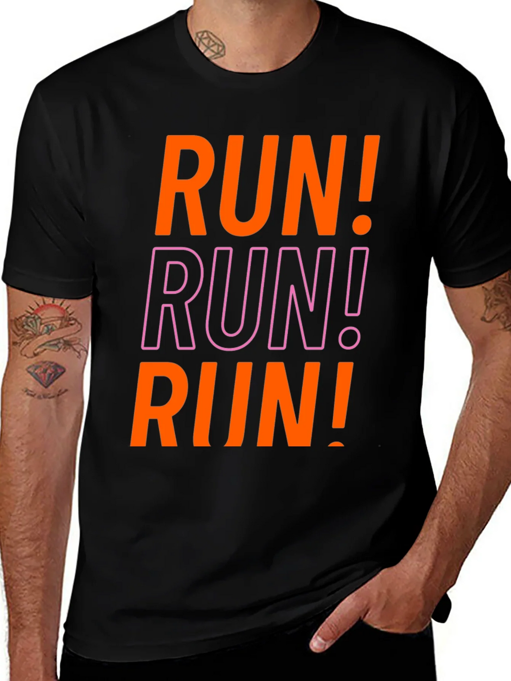 Bold RUN! Graphic Tee - Athletic Motivation product image 1