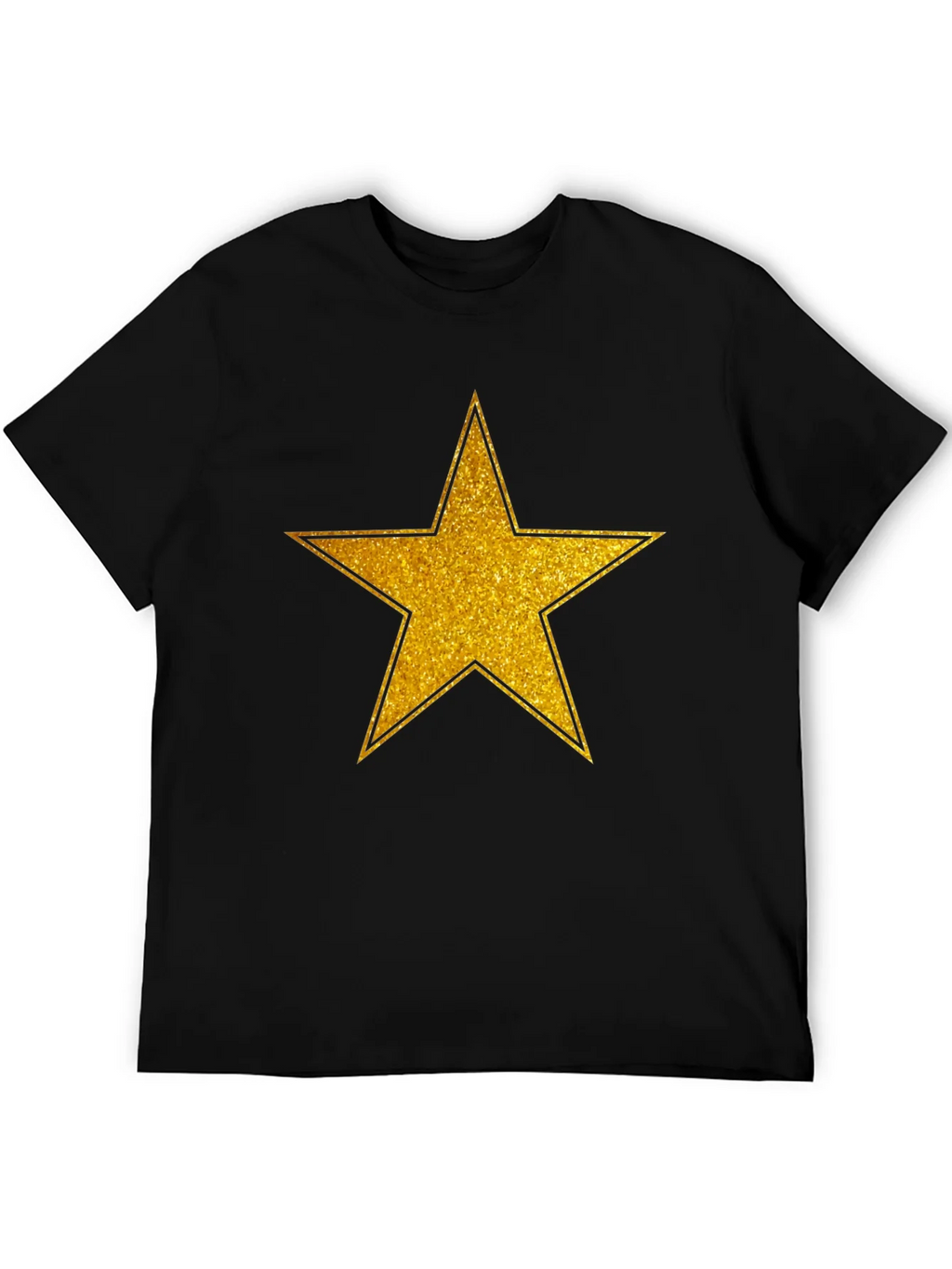 Gold Star Graphic Black T-Shirt product image 2