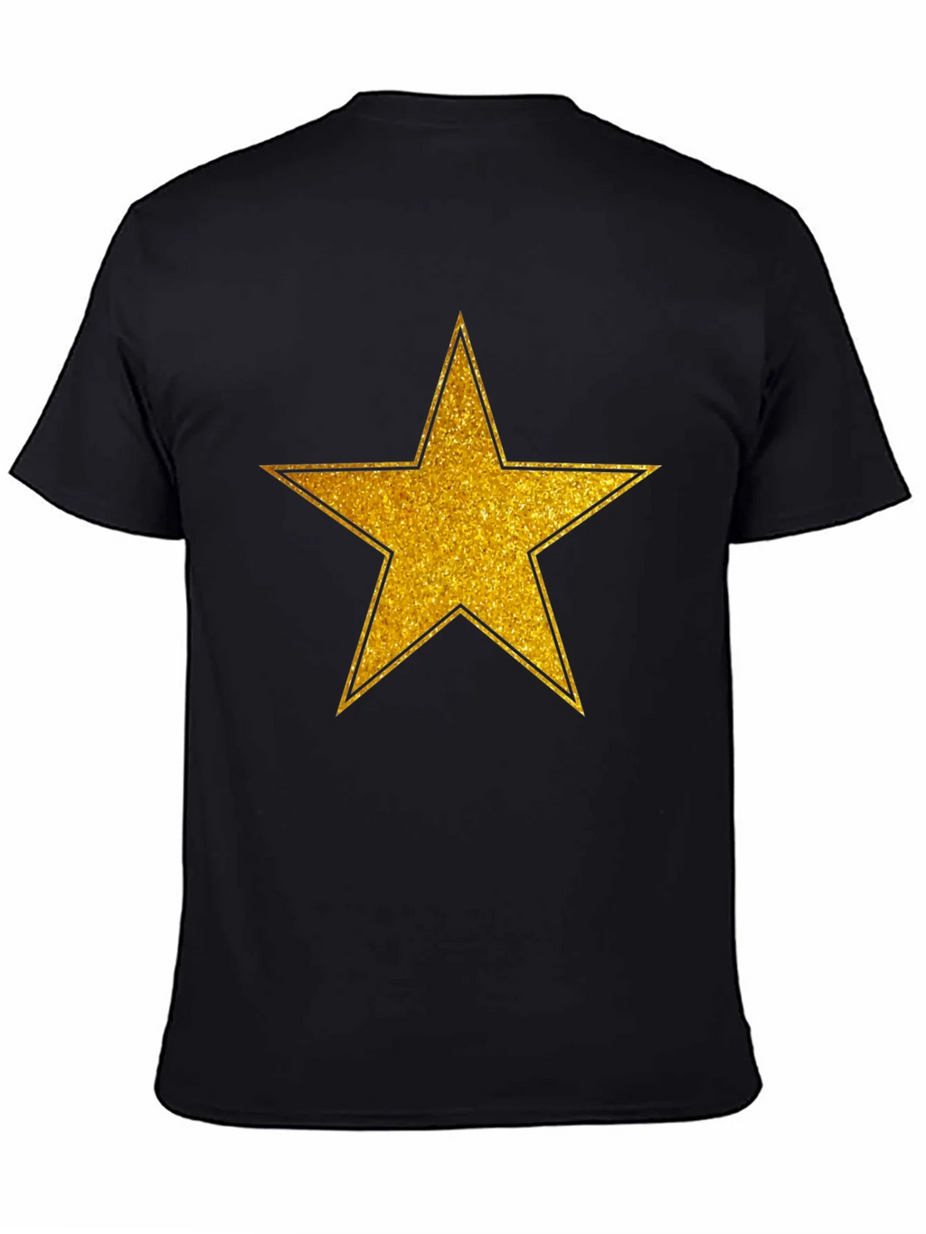 Gold Star Graphic Black T-Shirt product image 1