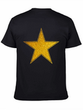 Gold Star Graphic Black T-Shirt product image 1