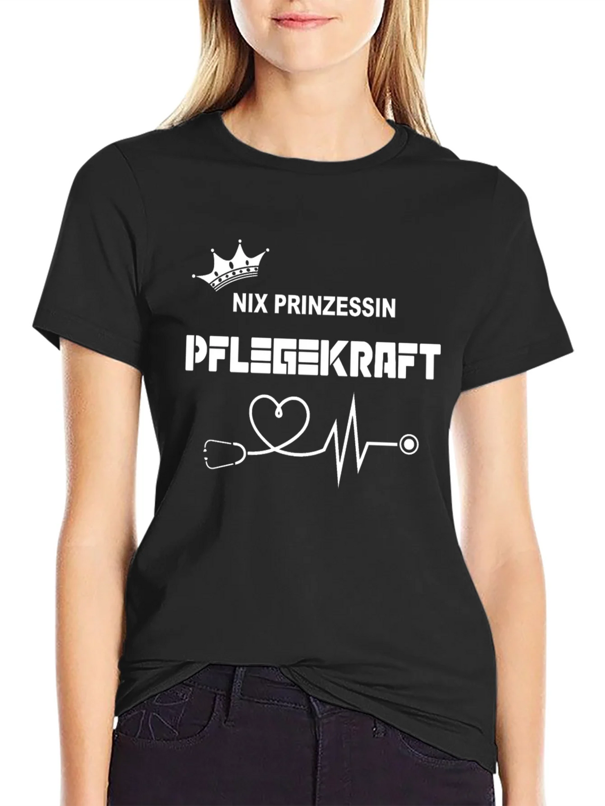 Nix Prinzessin Pflegekraft Nurse T-Shirt product image 2