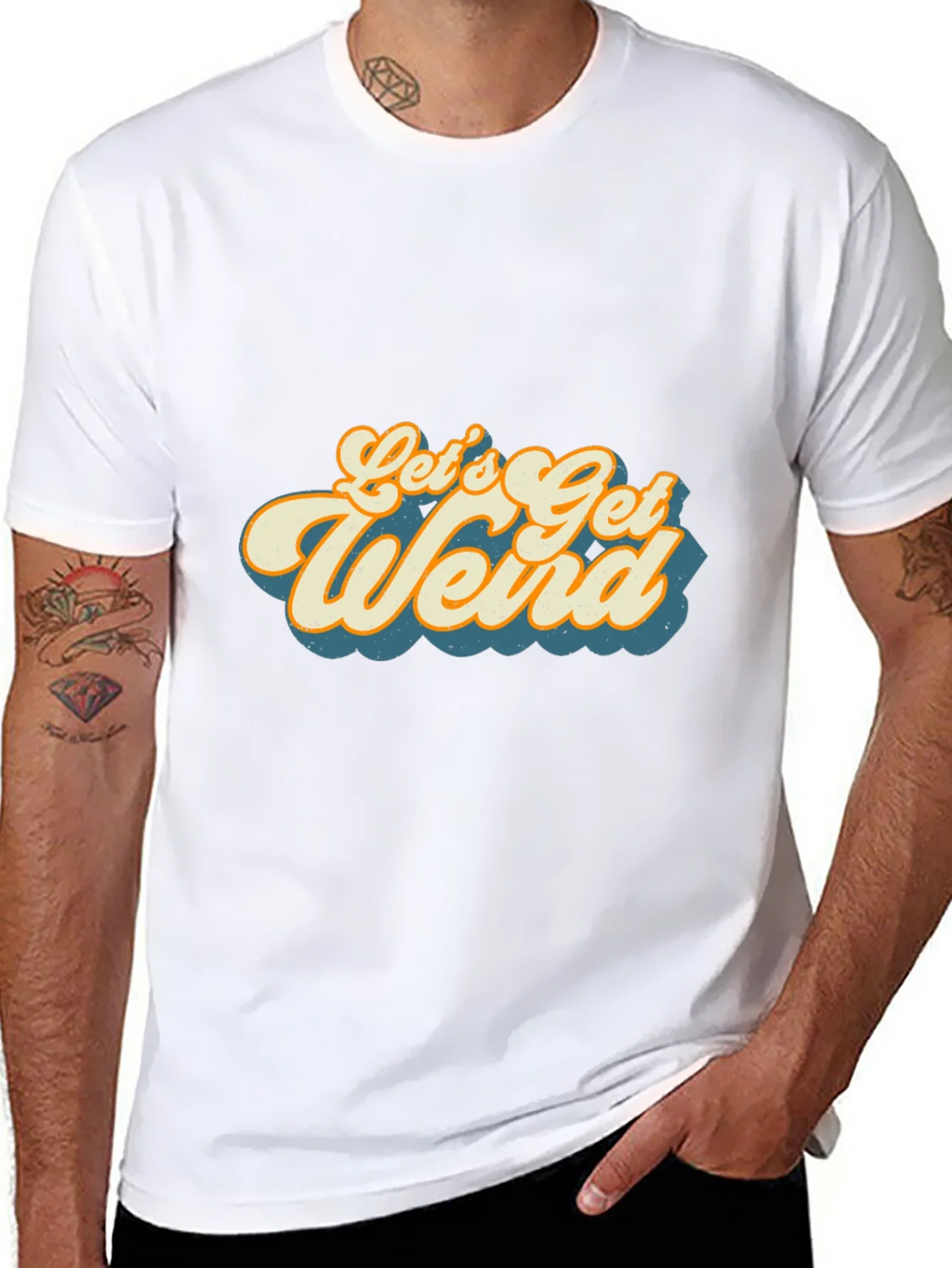 Lets Get Weird Graphic Tee product image 3