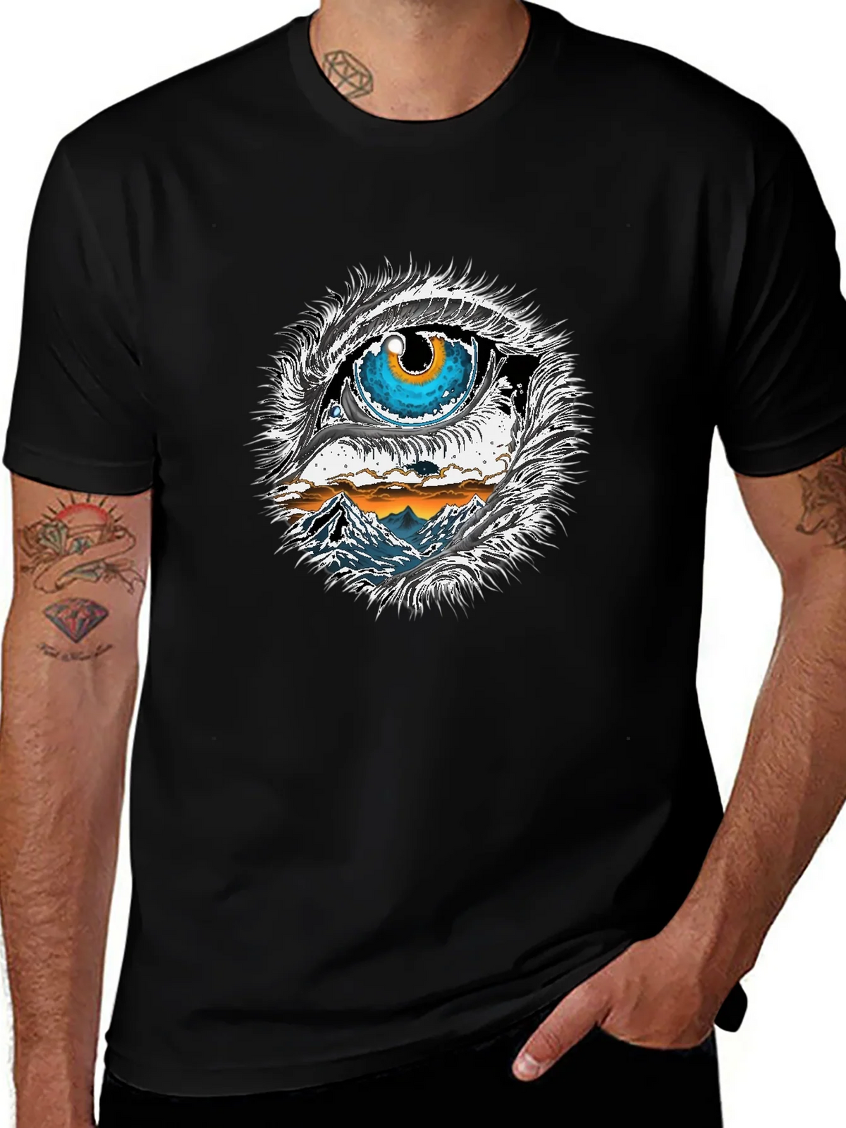 Eye and Mountain Graphic Tee product image 1