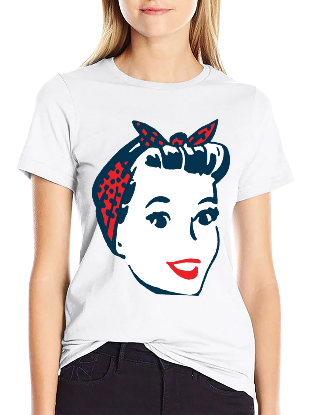 Retro Rosie the Riveter Graphic T-Shirt product image 8