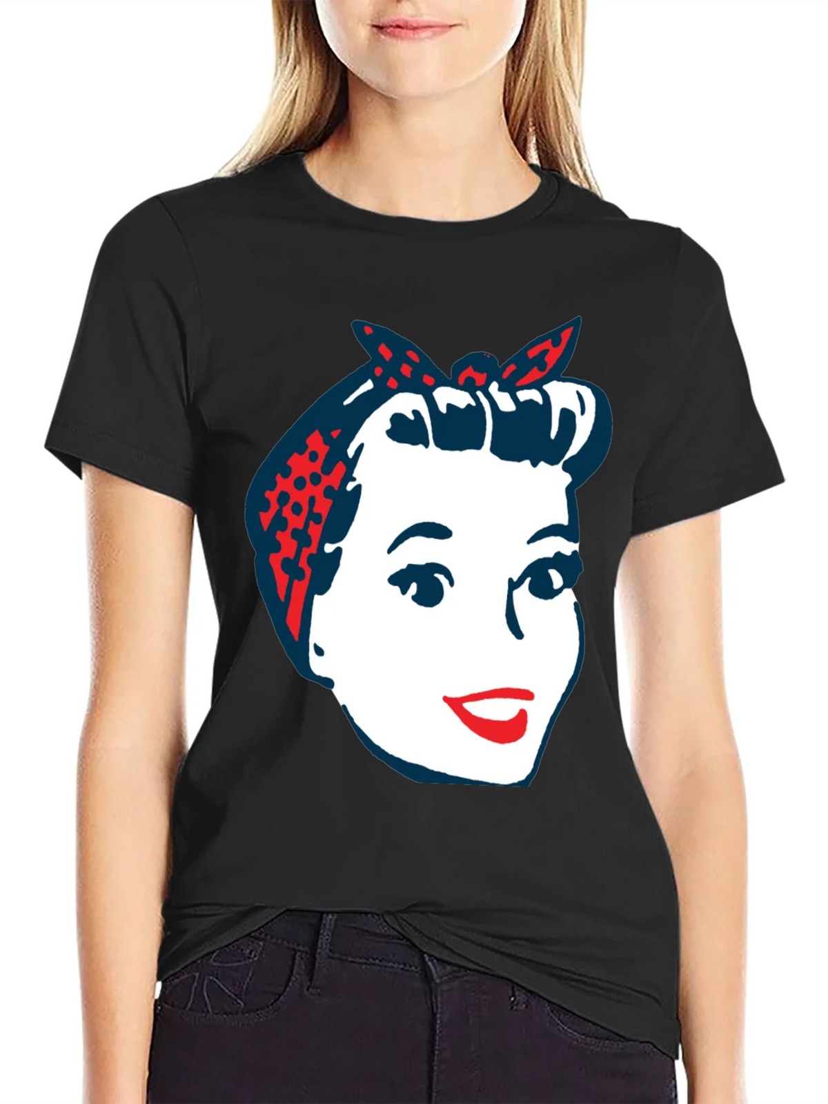 Retro Rosie the Riveter Graphic T-Shirt product image 2