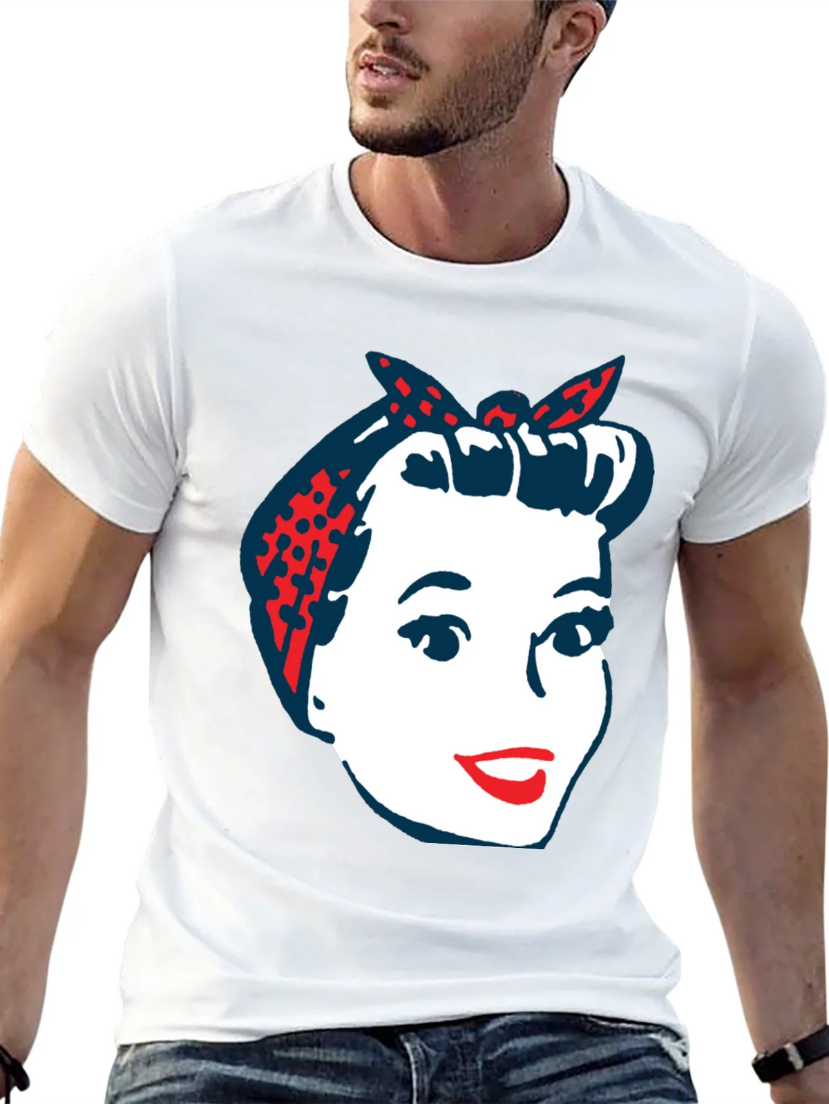 Retro Rosie the Riveter Graphic T-Shirt product image 12