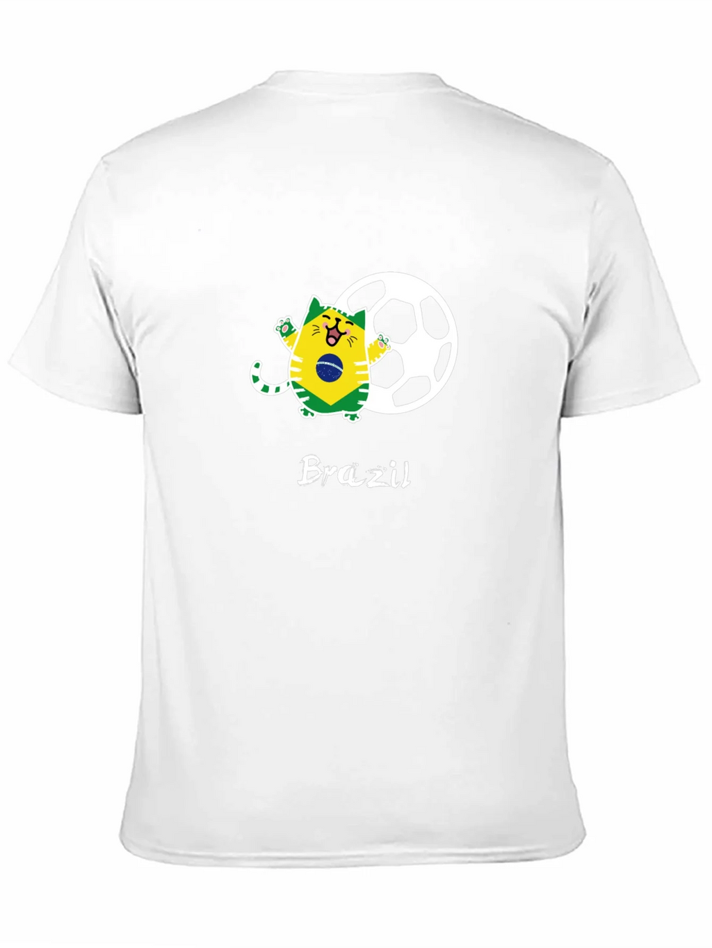 Brazil Soccer Cat Graphic Tee product image 10