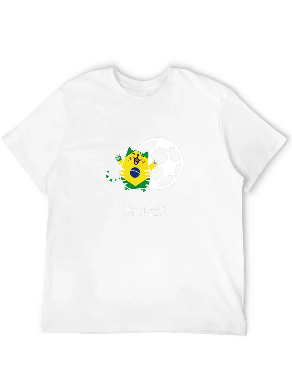 Brazil Soccer Cat Graphic Tee product image 11