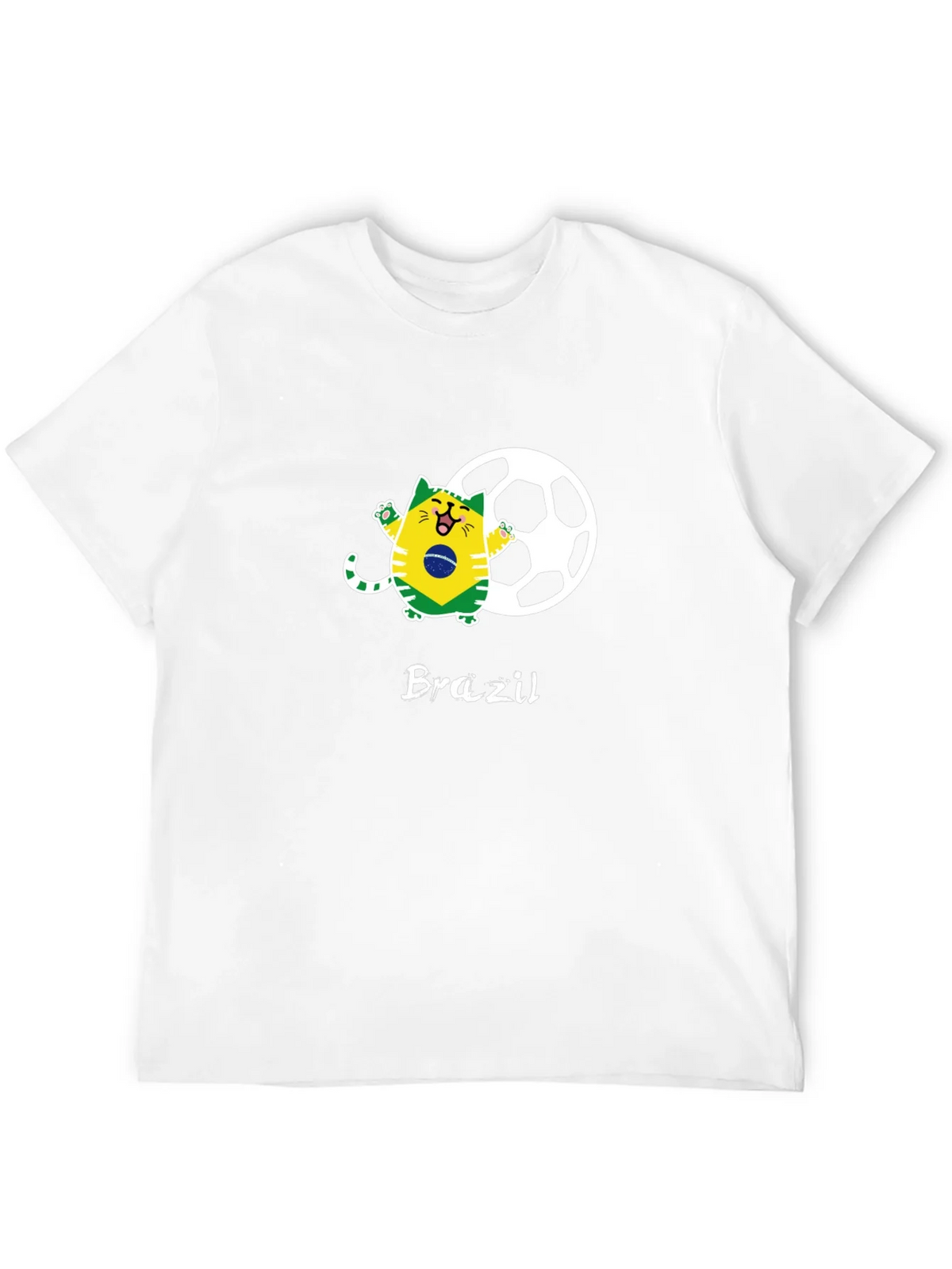 Brazil Soccer Cat Graphic Tee product image 11