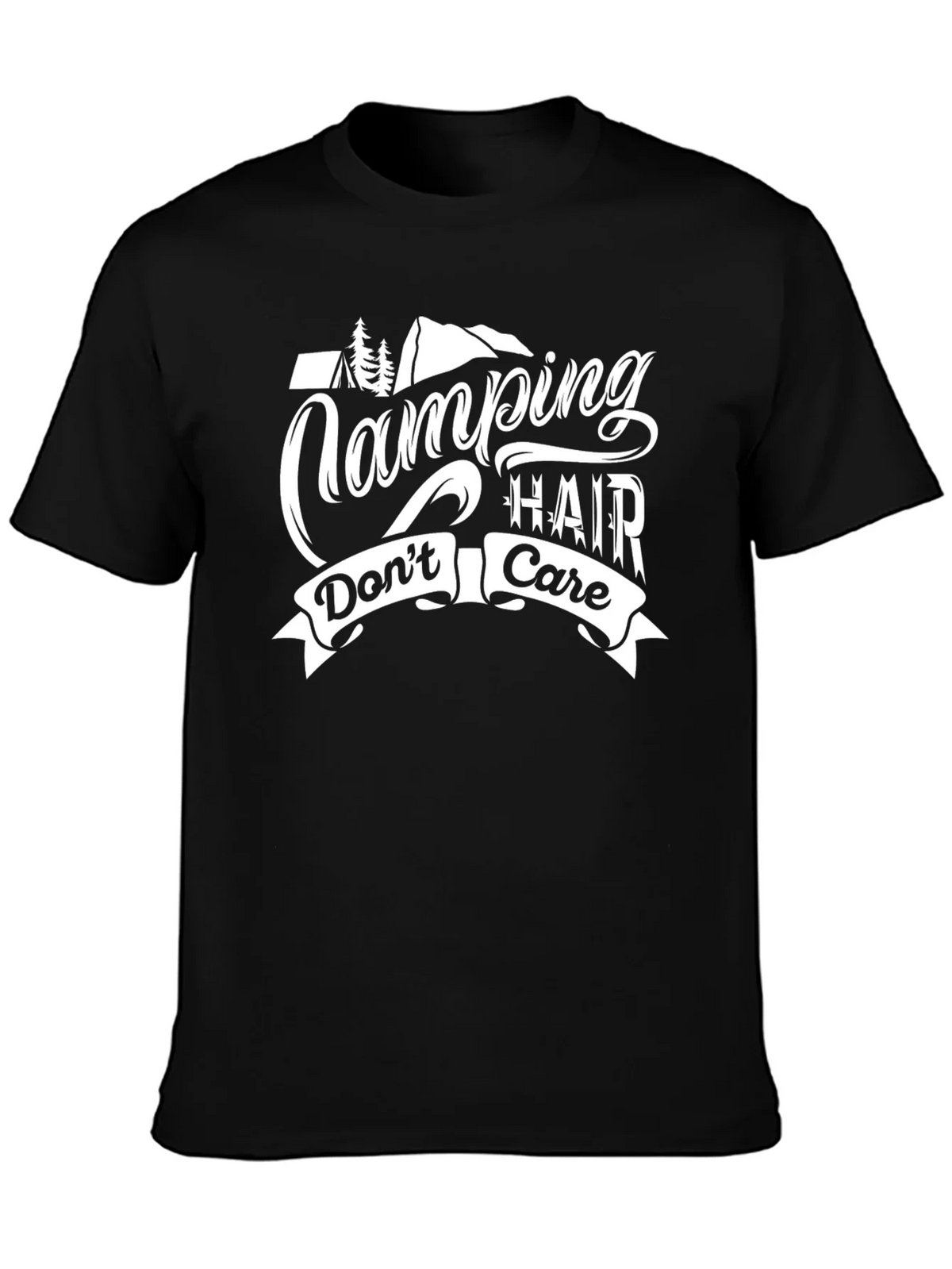 Camping Hair Dont Care Graphic Tee product image 2