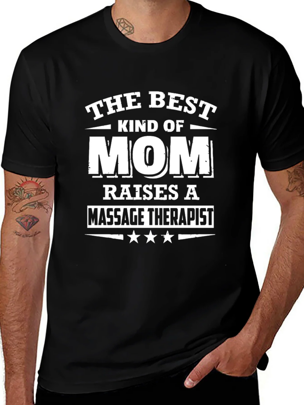 Best Mom Raises Massage Therapist T-Shirt product image 1