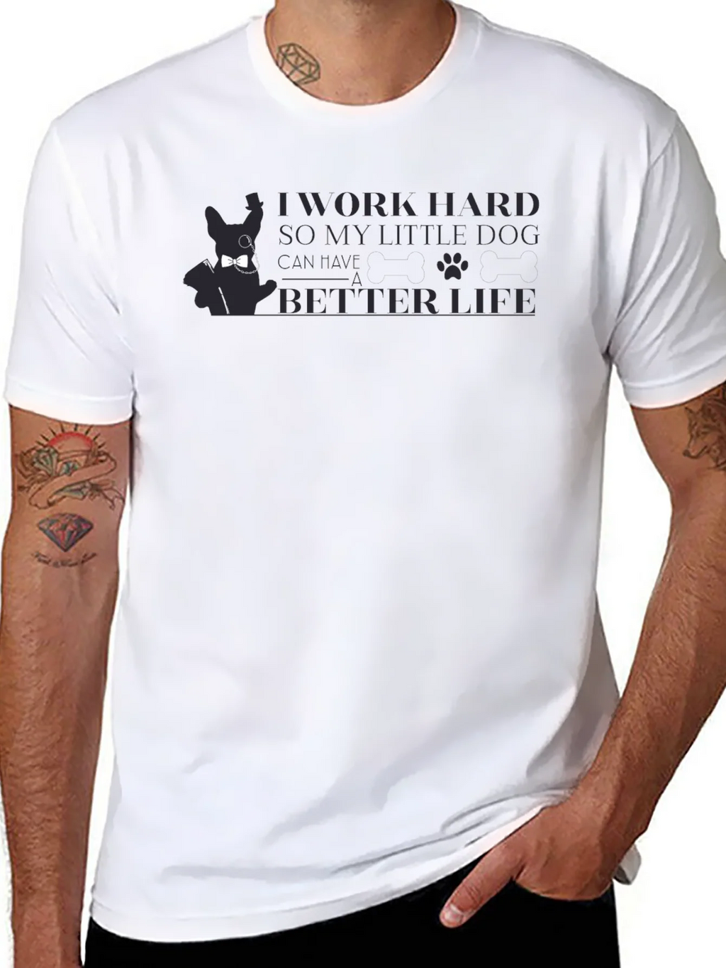 Work Hard for Dog Tee - Stylish Pet Lovers T-Shirt product image 1