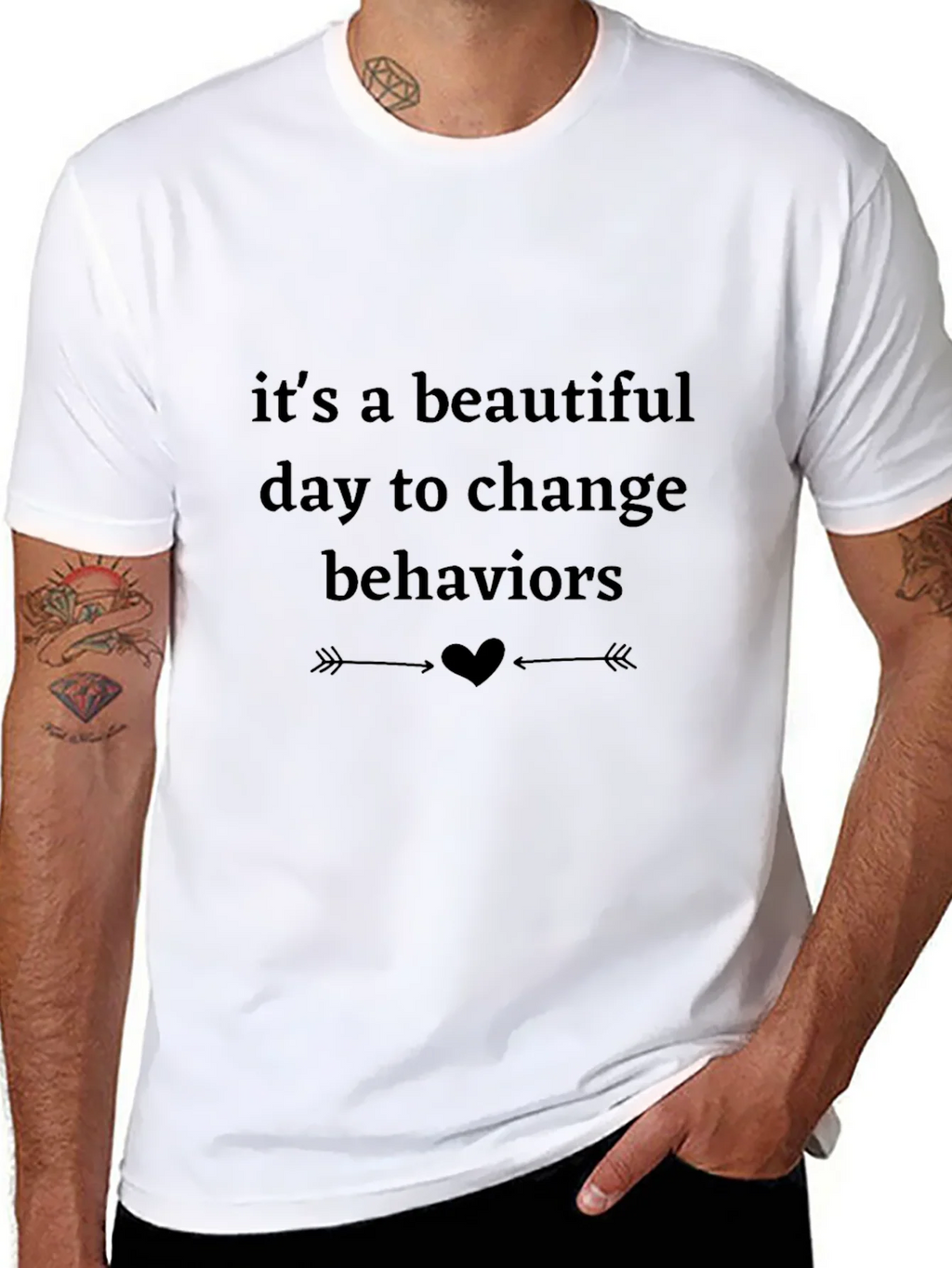 Inspirational Tee: Beautiful Day to Change Behaviors Shirt product image 6