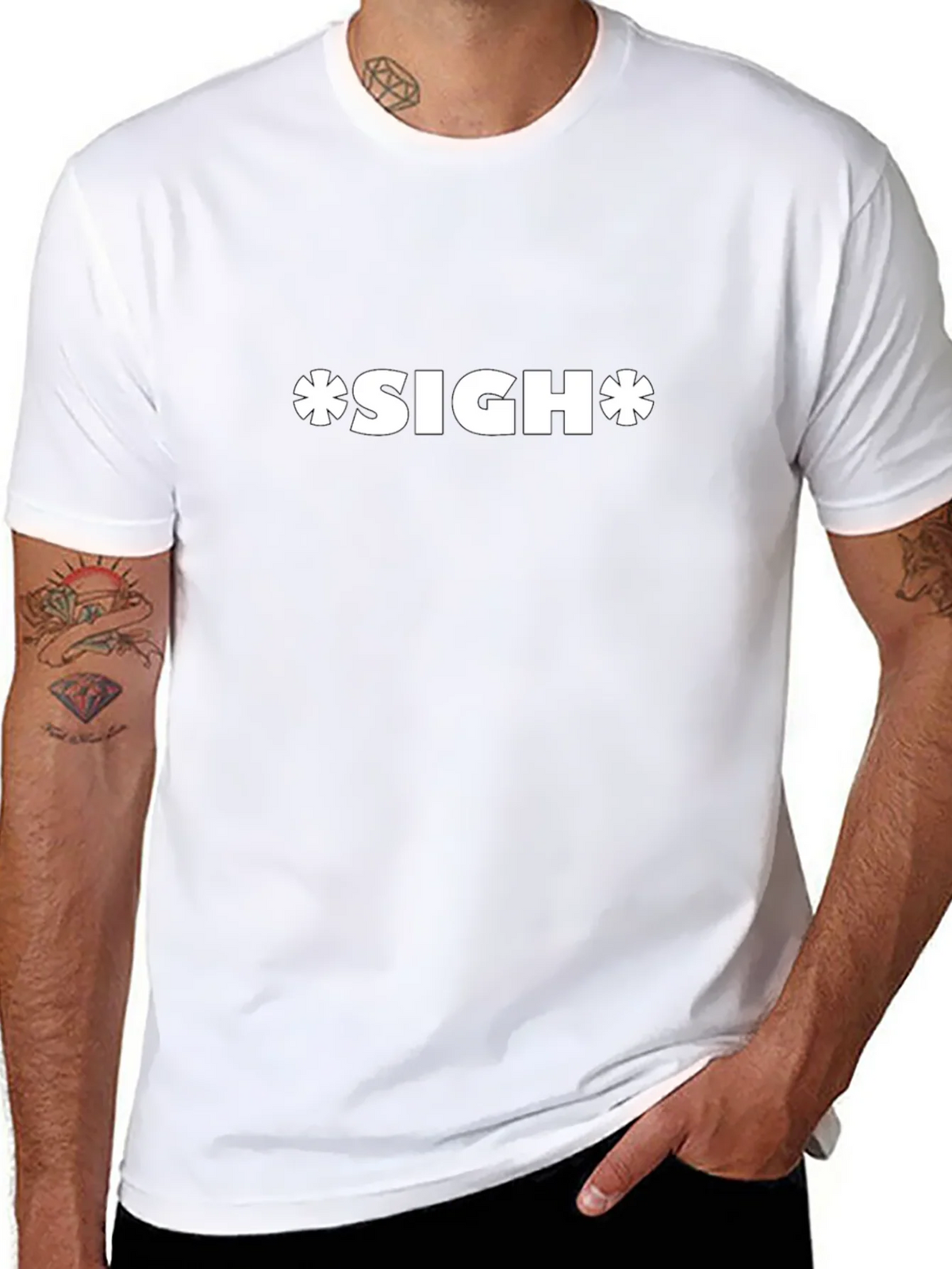 *SIGH* Graphic T-Shirt - Mens Black Tee product image 7