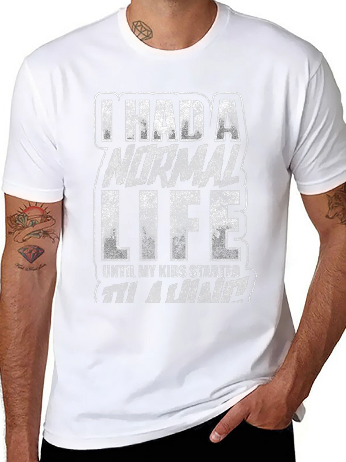I Had a Normal Life Funny Graphic T-Shirt product image 3