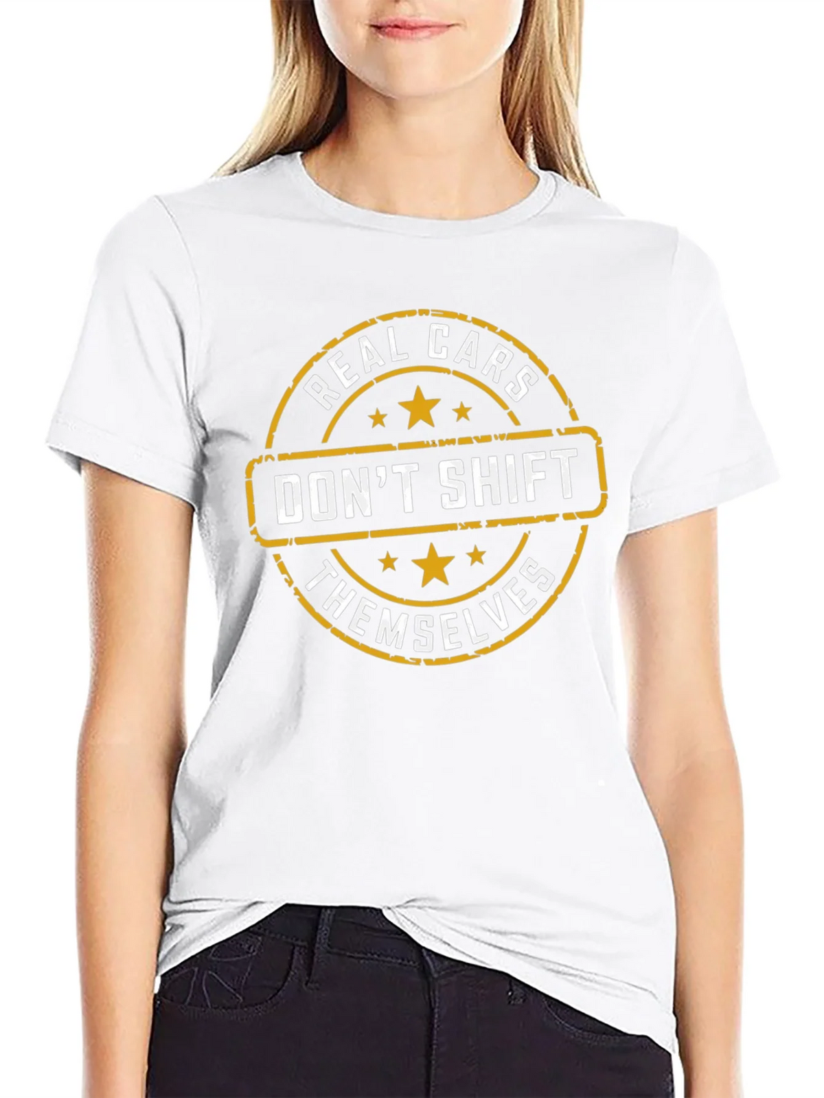 Real Cars Dont Shift Themselves Graphic T-Shirt product image 3
