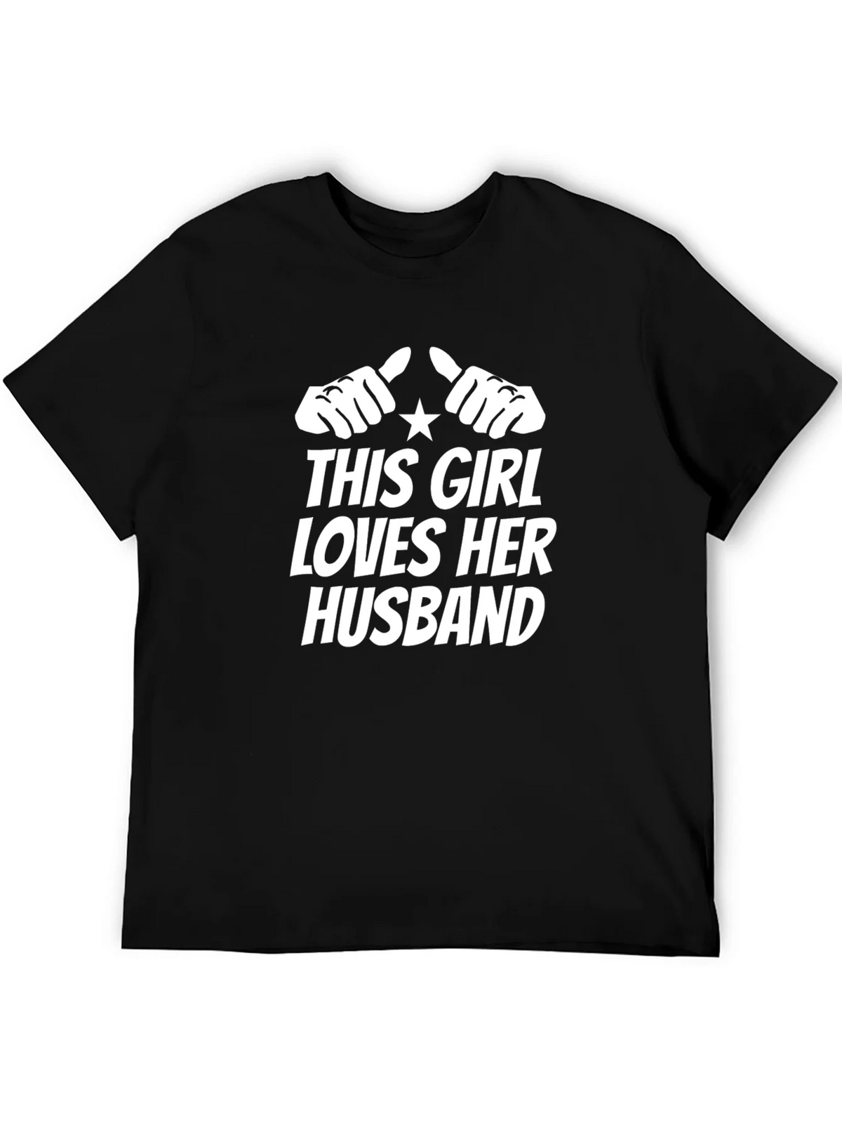 This Girl Loves Her Husband T-Shirt product image 5