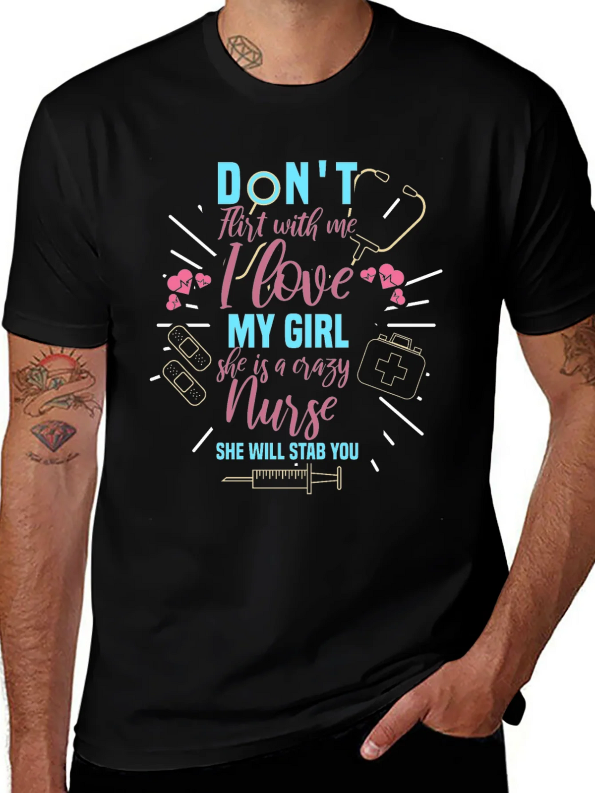 Crazy Nurse T-Shirt - Dont Flirt With Me product image 1