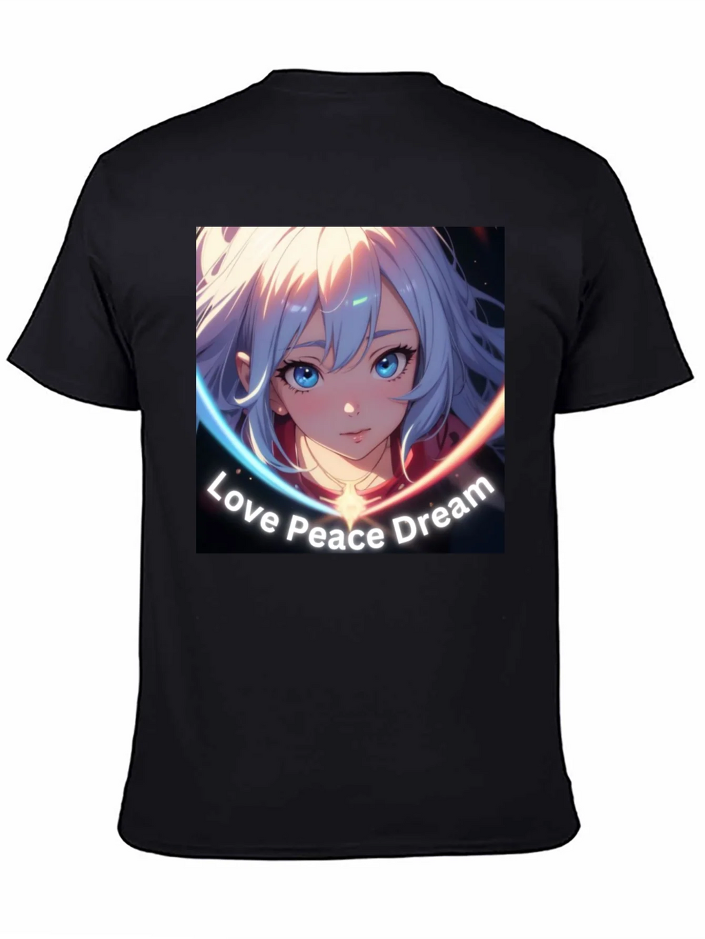 Anime Girl Love Peace Dream Graphic T-Shirt product image 4