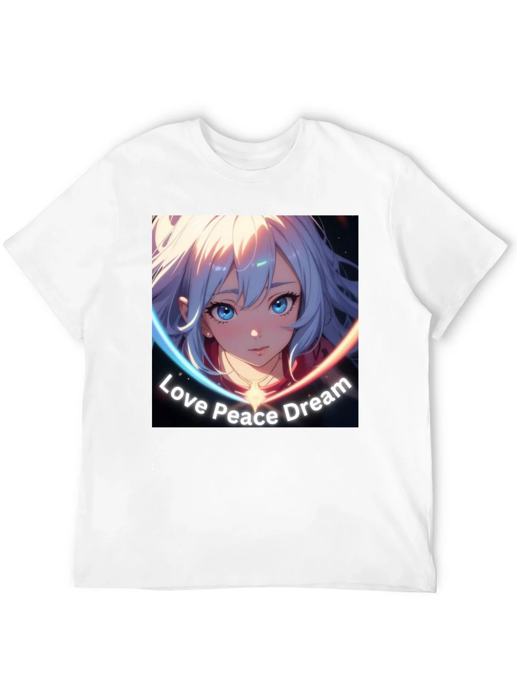 Anime Girl Love Peace Dream Graphic T-Shirt product image 11