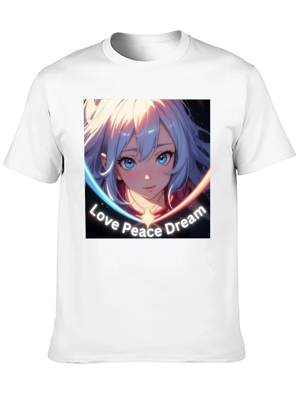 Anime Girl Love Peace Dream Graphic T-Shirt product image 9