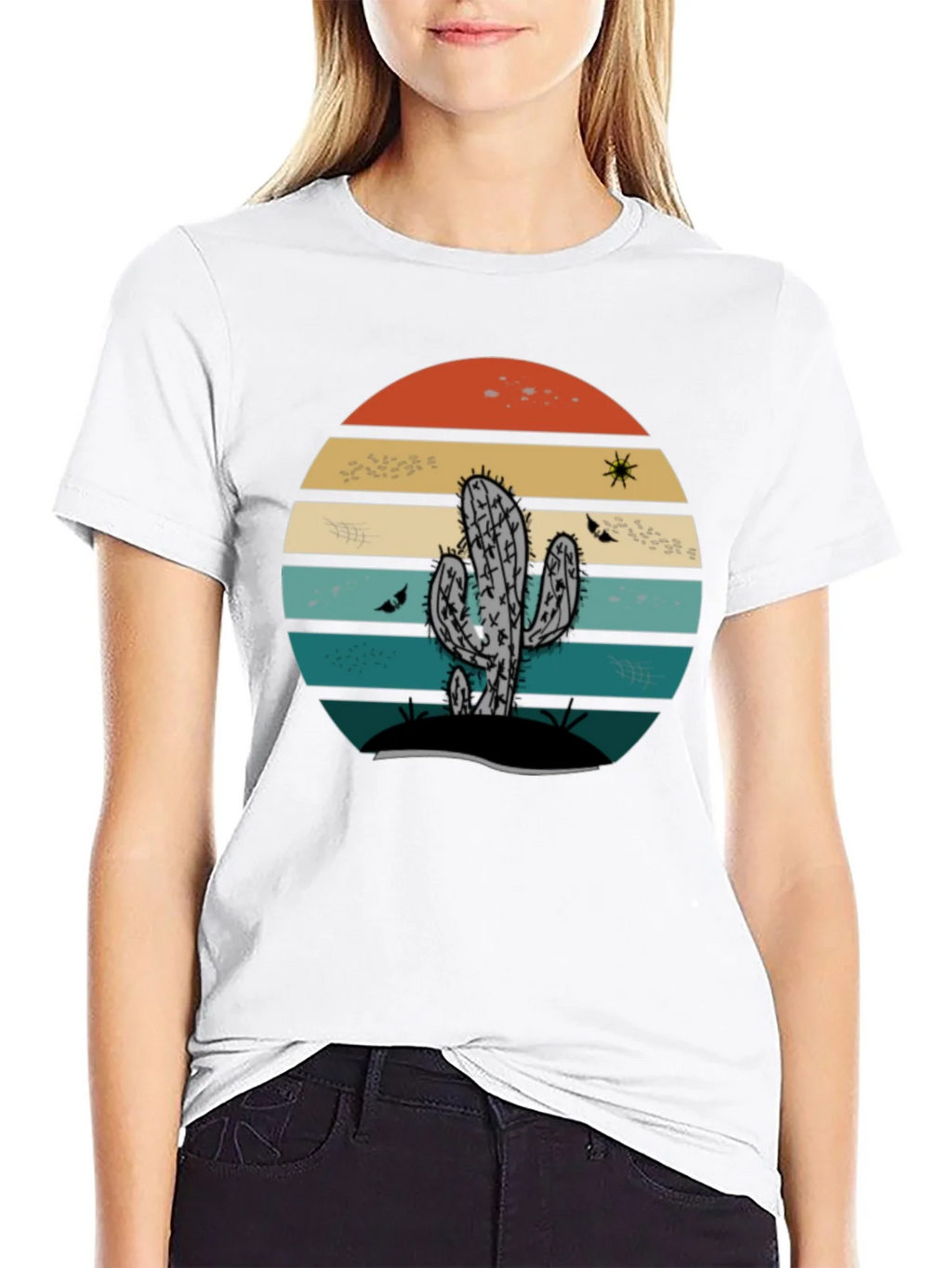 Retro Cactus Sunset Tee product image 3