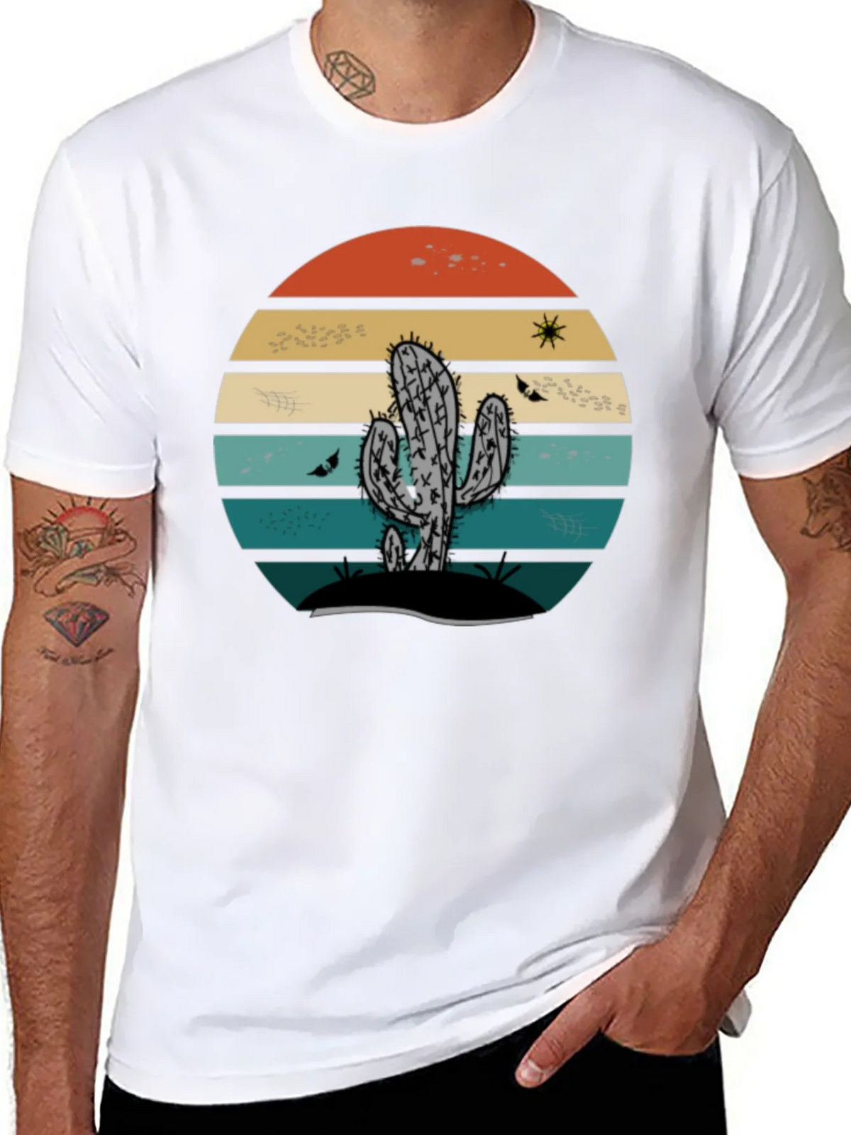 Retro Cactus Sunset Tee product image 2