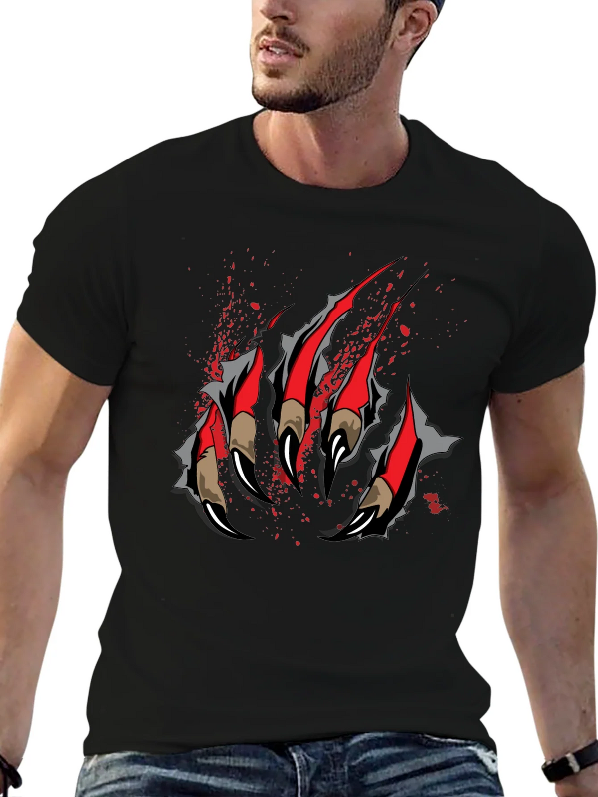 Claw Graphic T-Shirt - Black product image 6