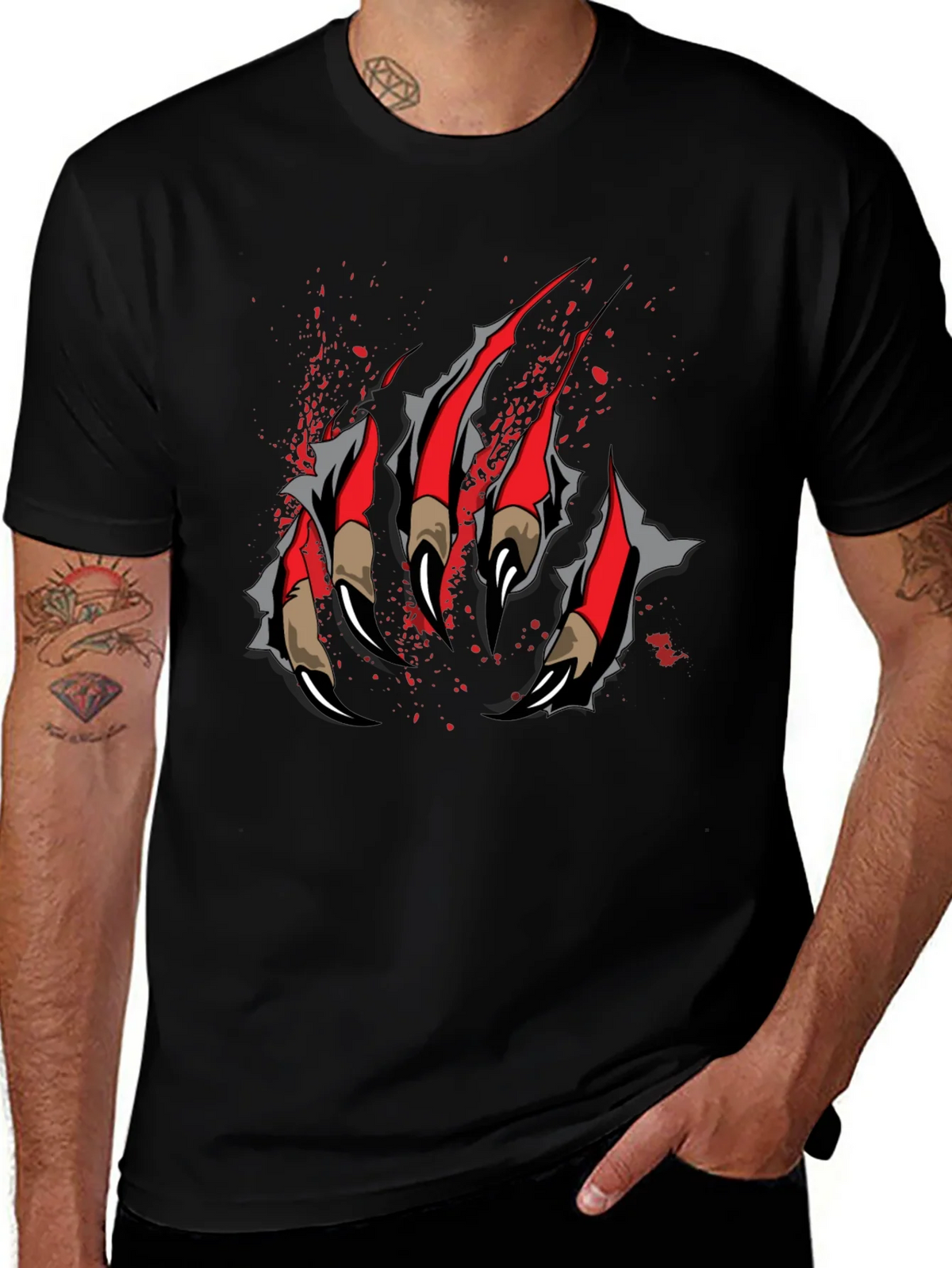 Claw Graphic T-Shirt - Black product image 1