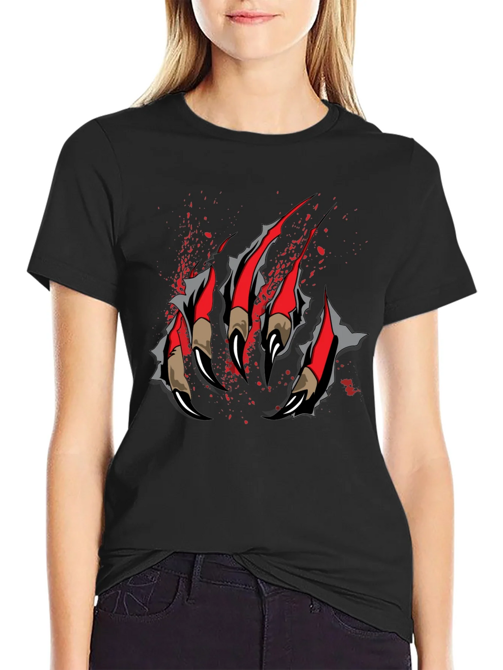 Claw Graphic T-Shirt - Black product image 2