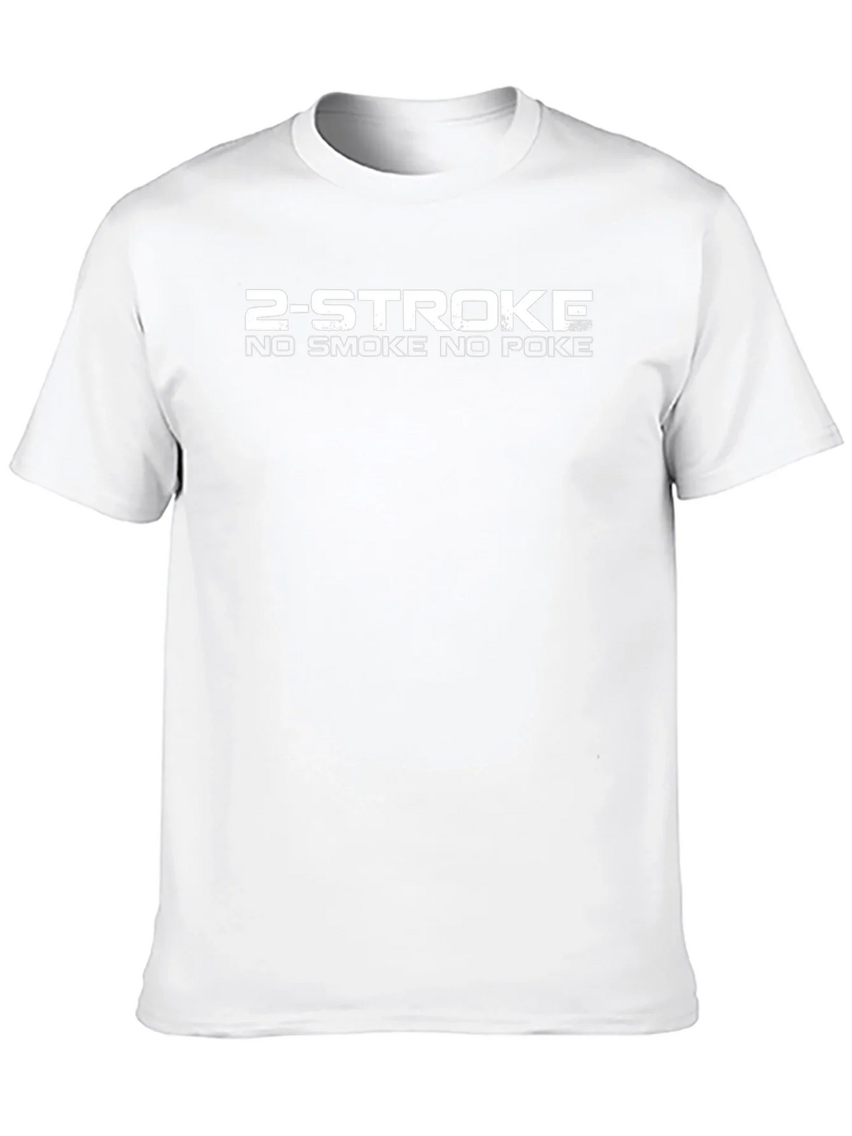2-Stroke No Smoke No Poke Black Graphic Tee product image 9