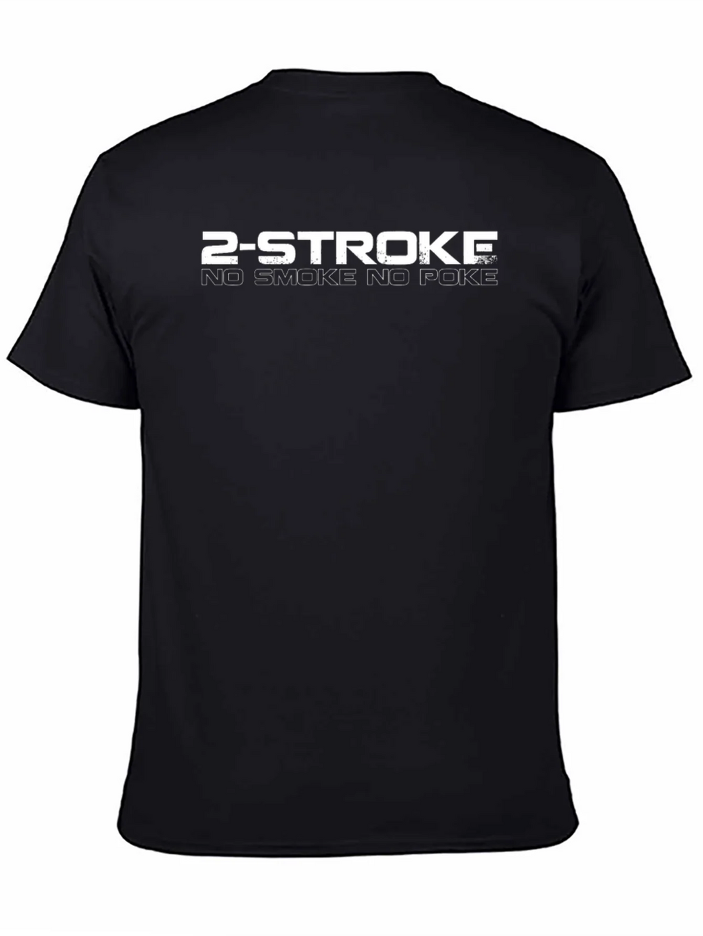 2-Stroke No Smoke No Poke Black Graphic Tee product image 4