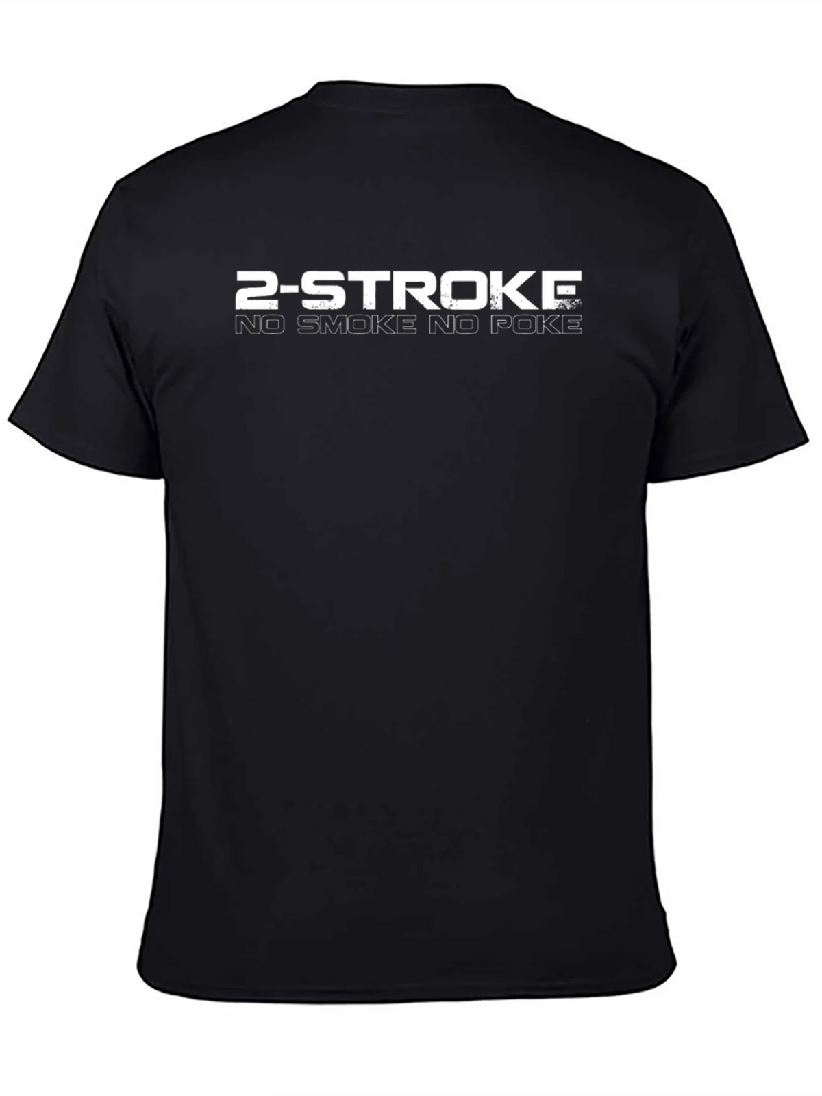 2-Stroke No Smoke No Poke Black Graphic Tee product image 4