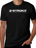 2-Stroke No Smoke No Poke Black Graphic Tee product image 1
