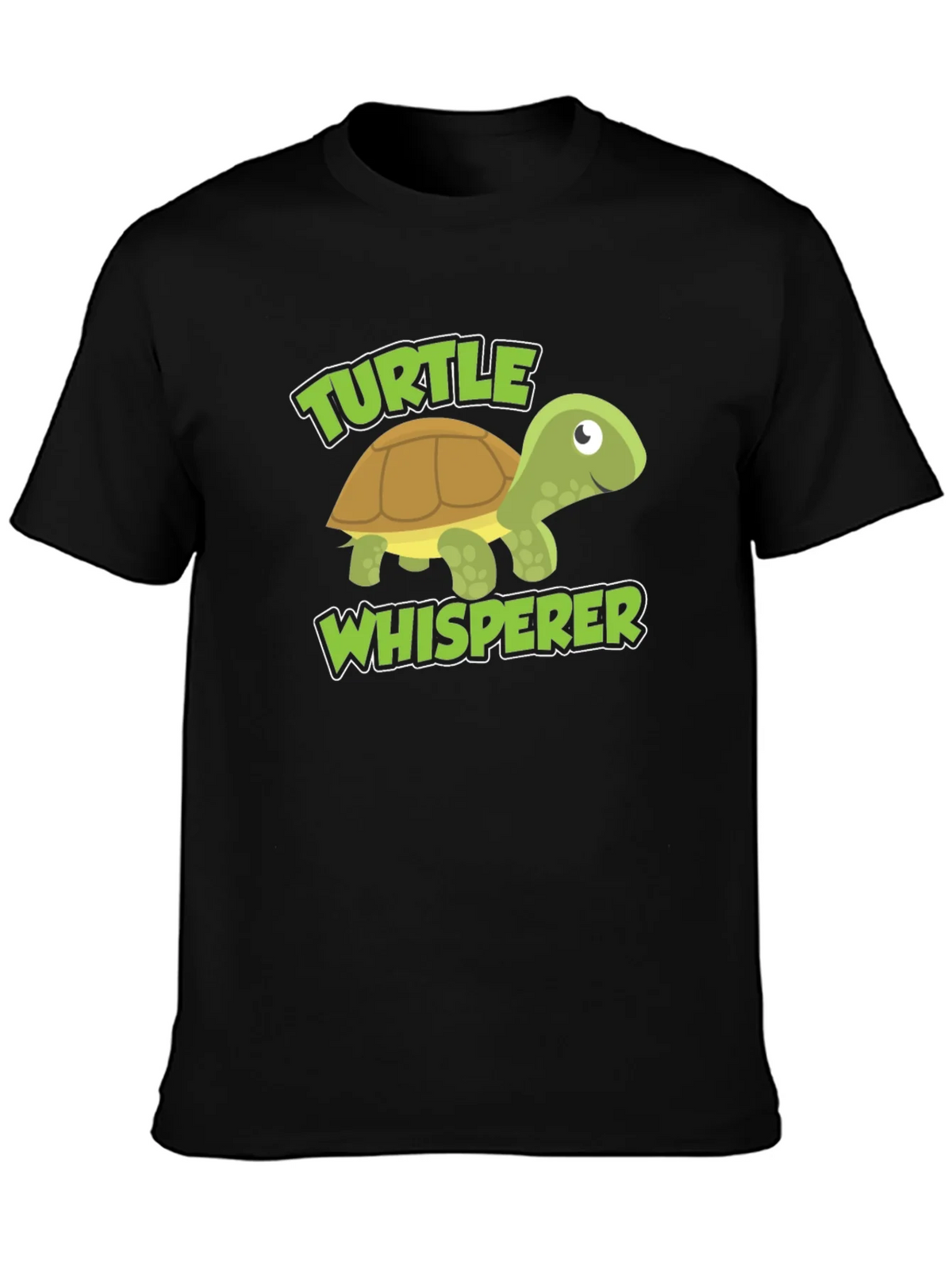 Turtle Whisperer Graphic Tee - Black Cotton Blend product image 3
