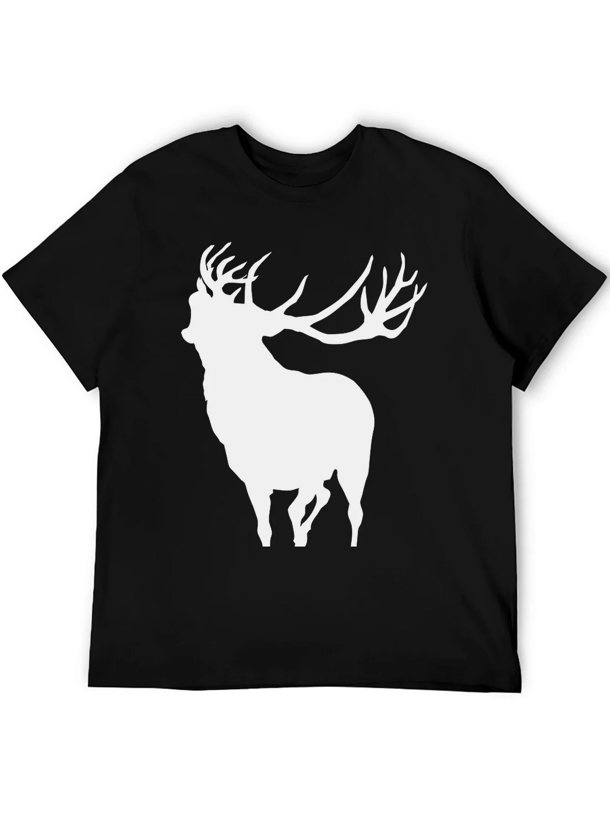 Deer Silhouette Black T-Shirt product image 5