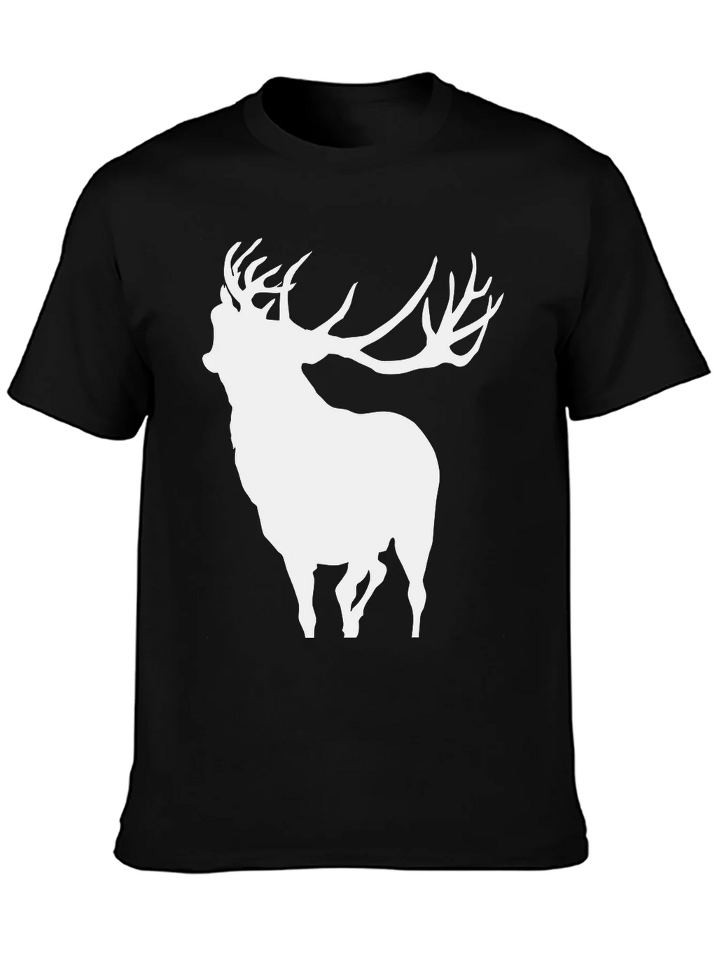 Deer Silhouette Black T-Shirt product image 3