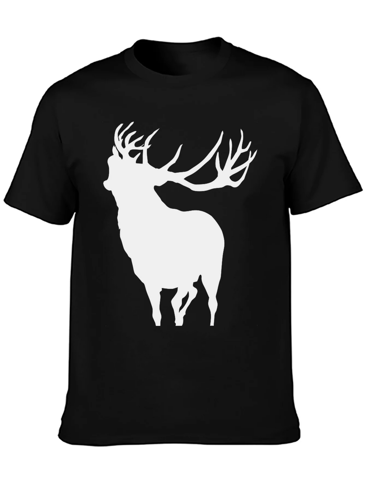 Deer Silhouette Black T-Shirt product image 3