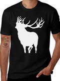 Deer Silhouette Black T-Shirt product image 1