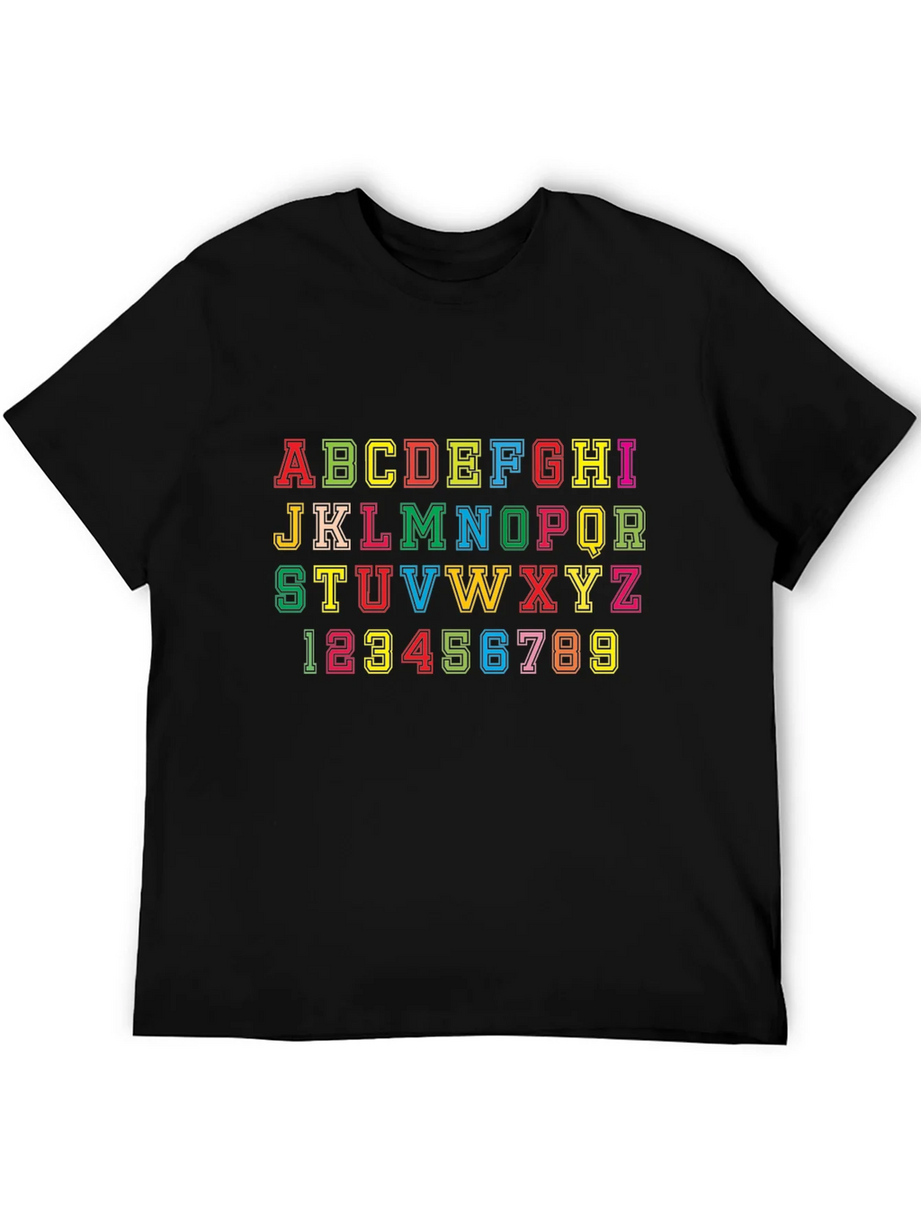 Alphabet & Numbers Graphic Tee - Fun Design! product image 5