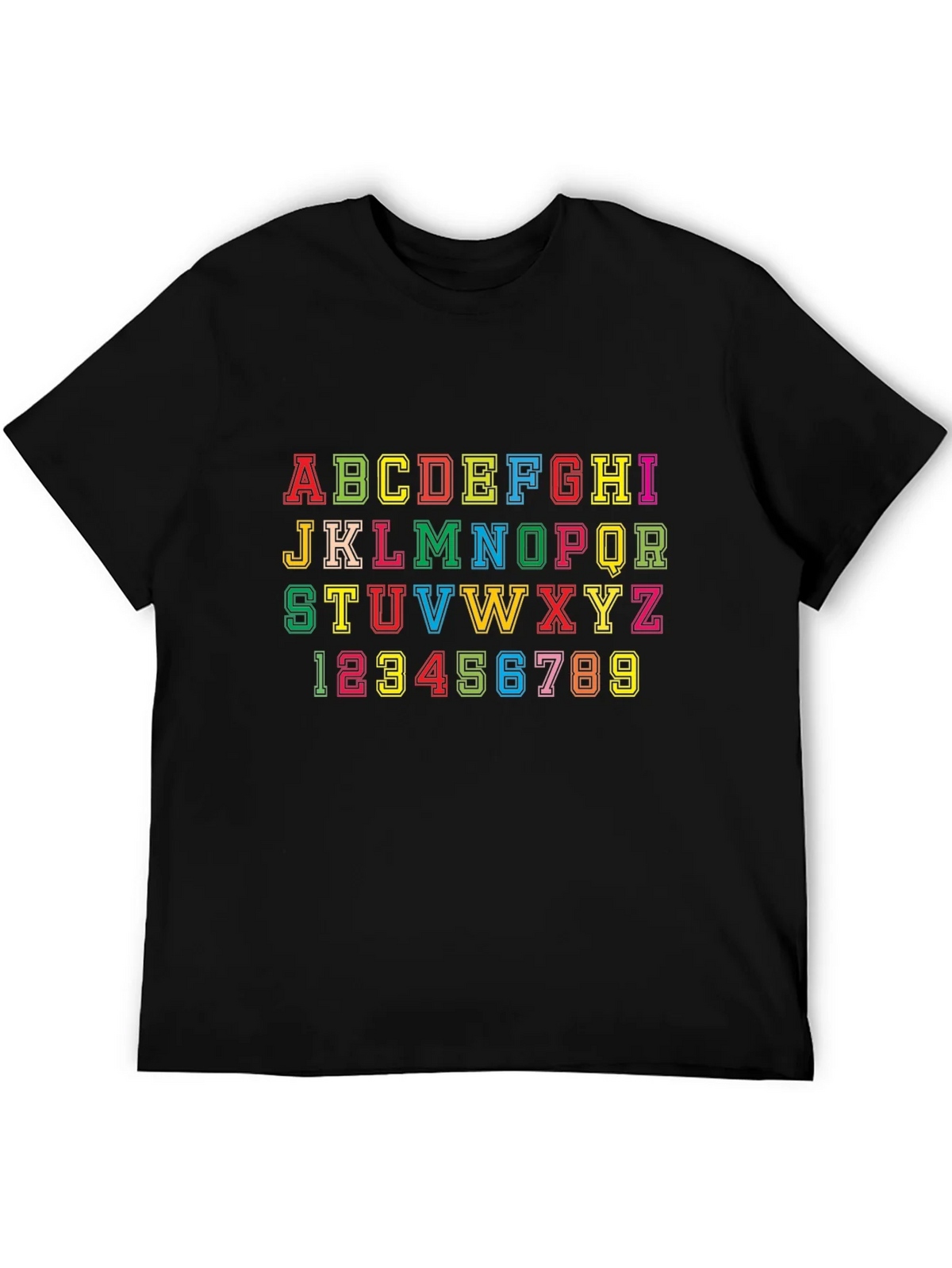 Alphabet & Numbers Graphic Tee - Fun Design! product image 5