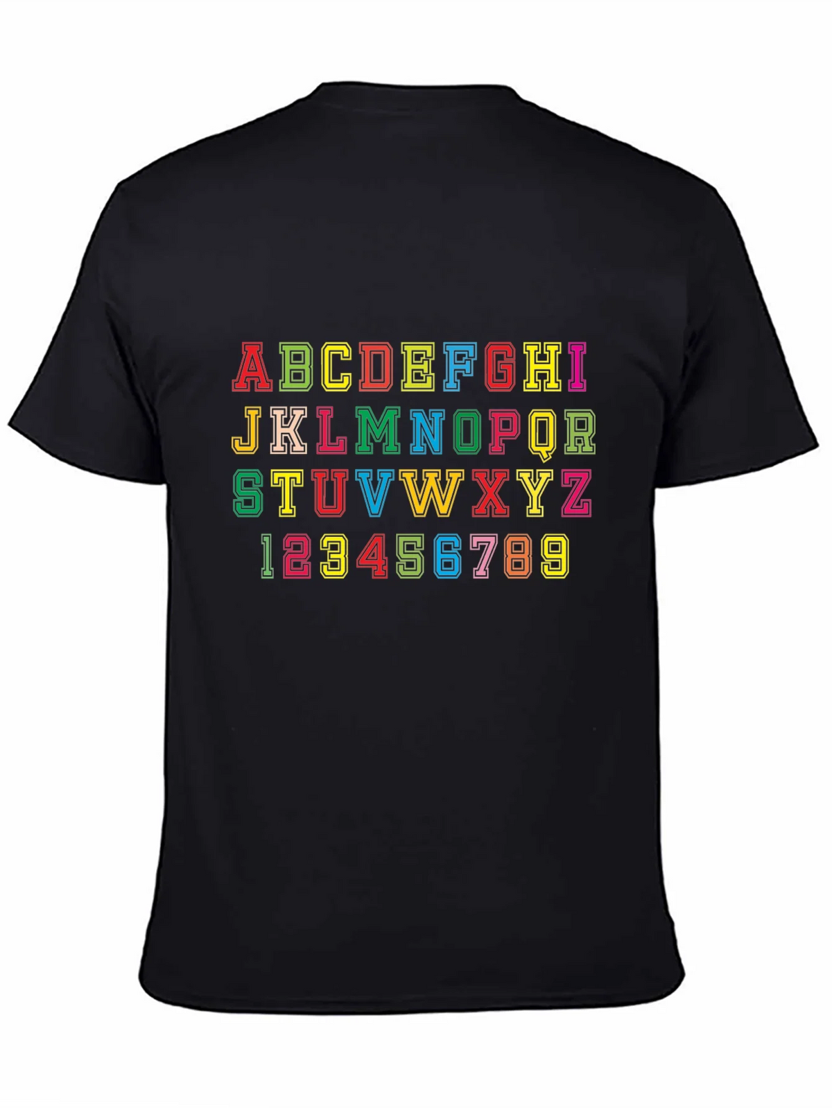 Alphabet & Numbers Graphic Tee - Fun Design! product image 4