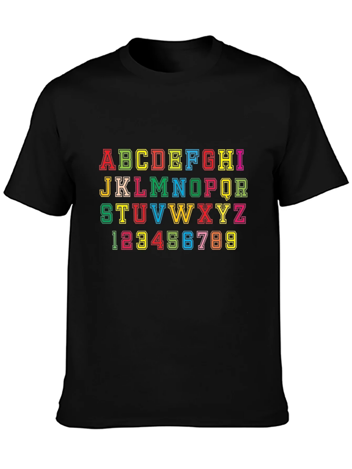 Alphabet & Numbers Graphic Tee - Fun Design! product image 3