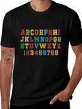 Alphabet & Numbers Graphic Tee - Fun Design! product image 1