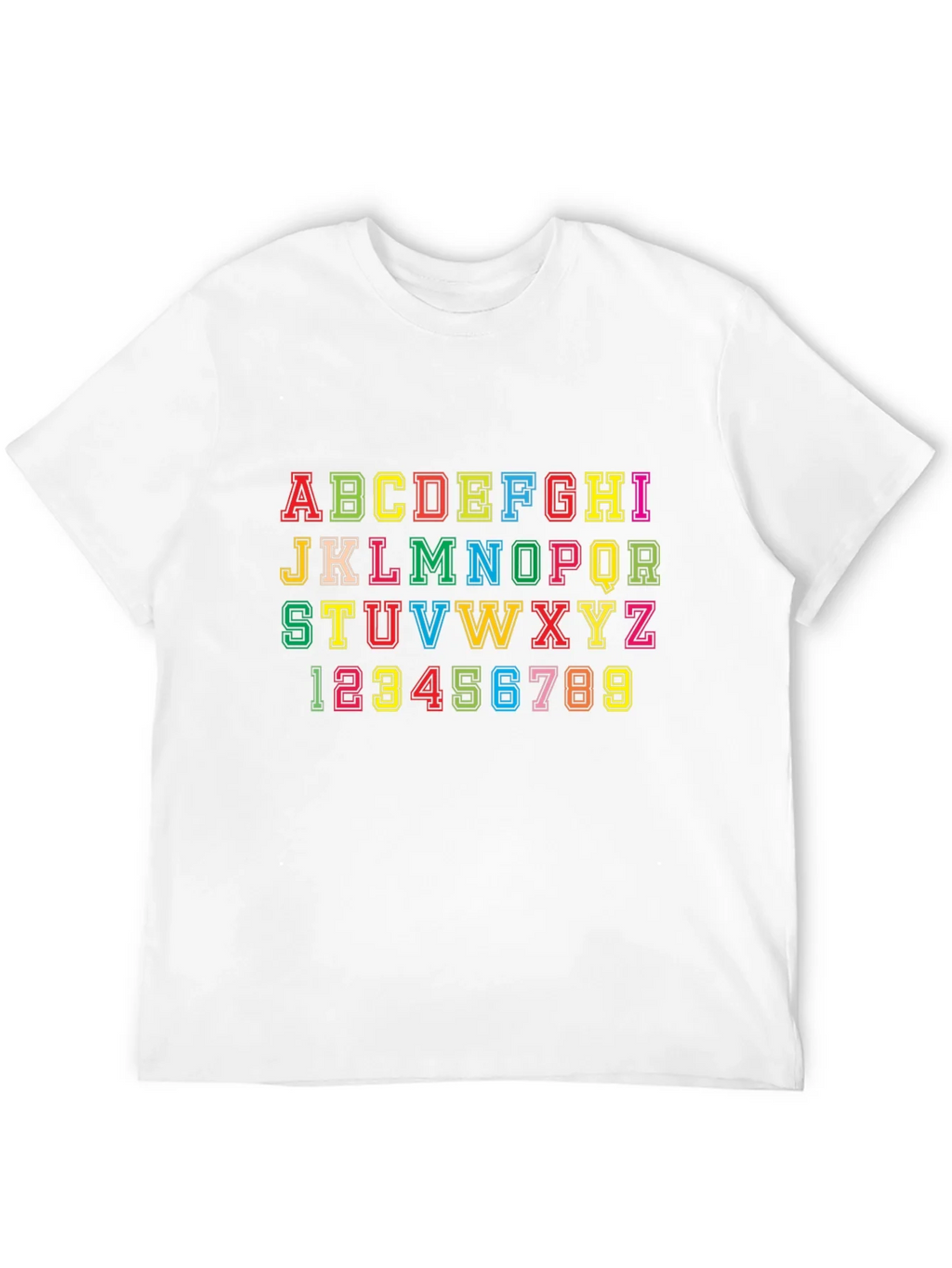 Alphabet & Numbers Graphic Tee - Fun Design! product image 11
