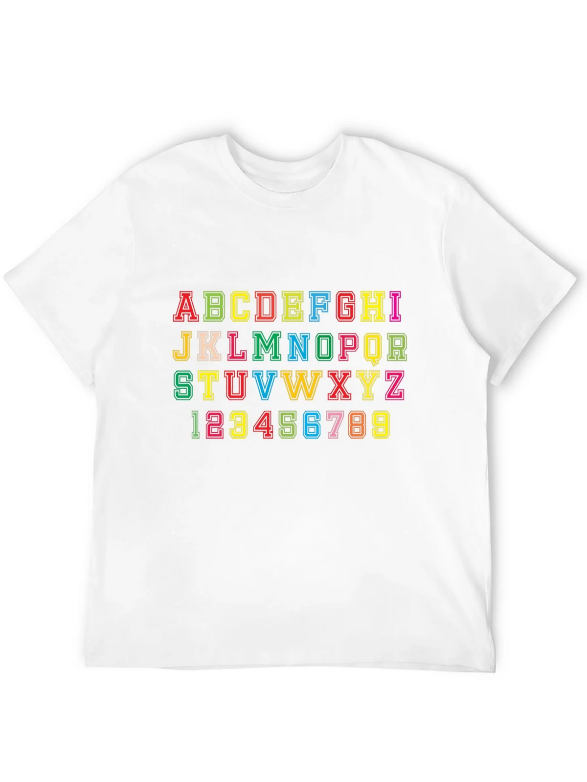 Alphabet & Numbers Graphic Tee - Fun Design! product image 11