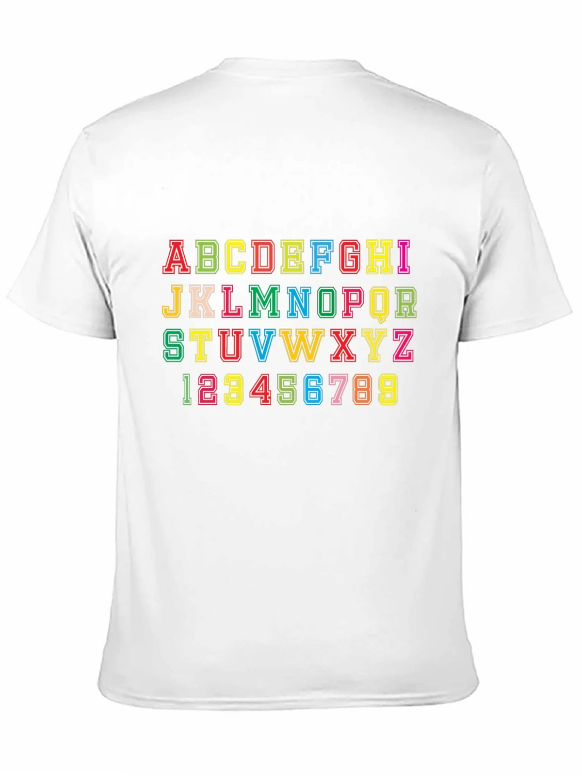 Alphabet & Numbers Graphic Tee - Fun Design! product image 10